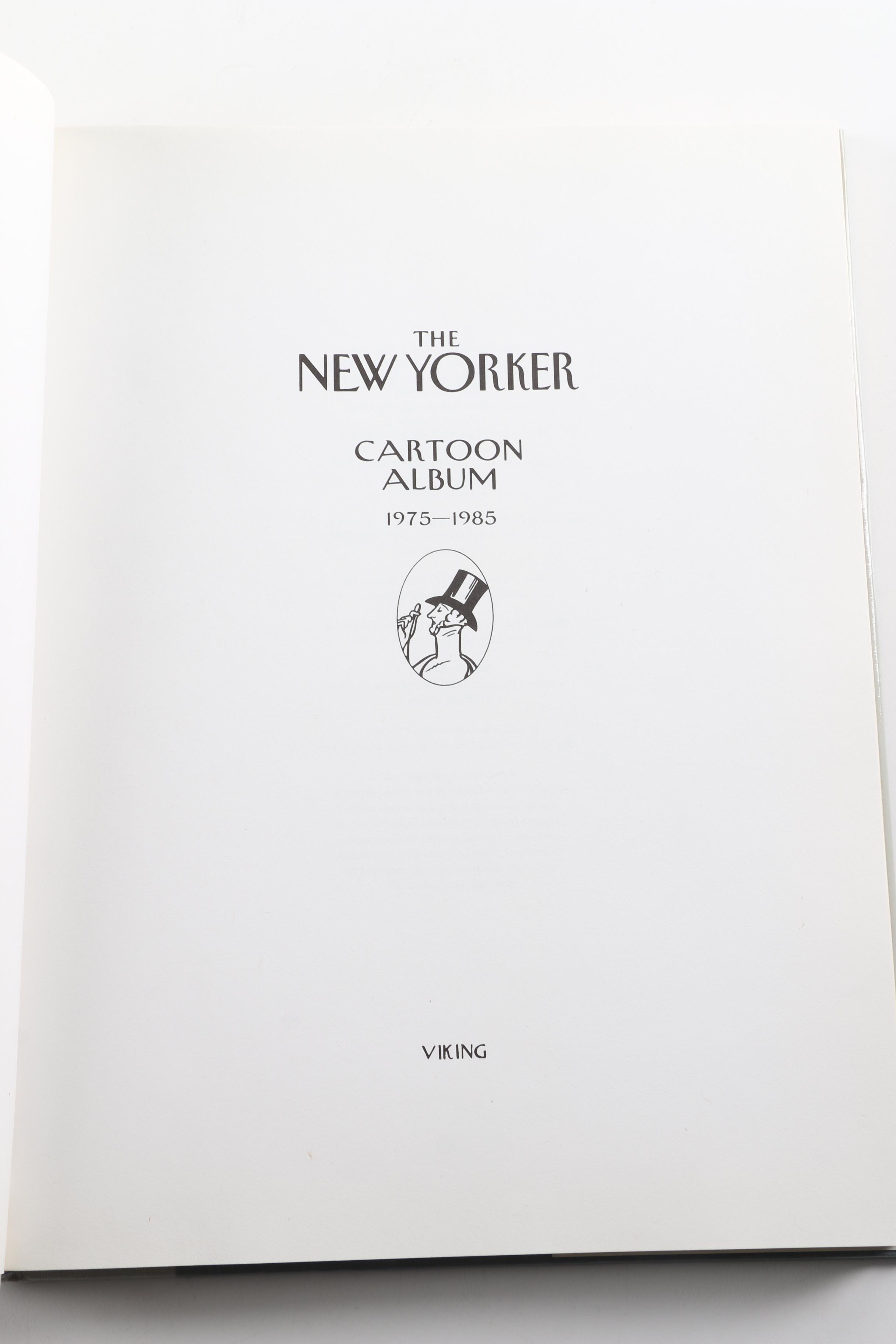 Art Gallery Collection Books and "The New Yorker Cartoon Album"