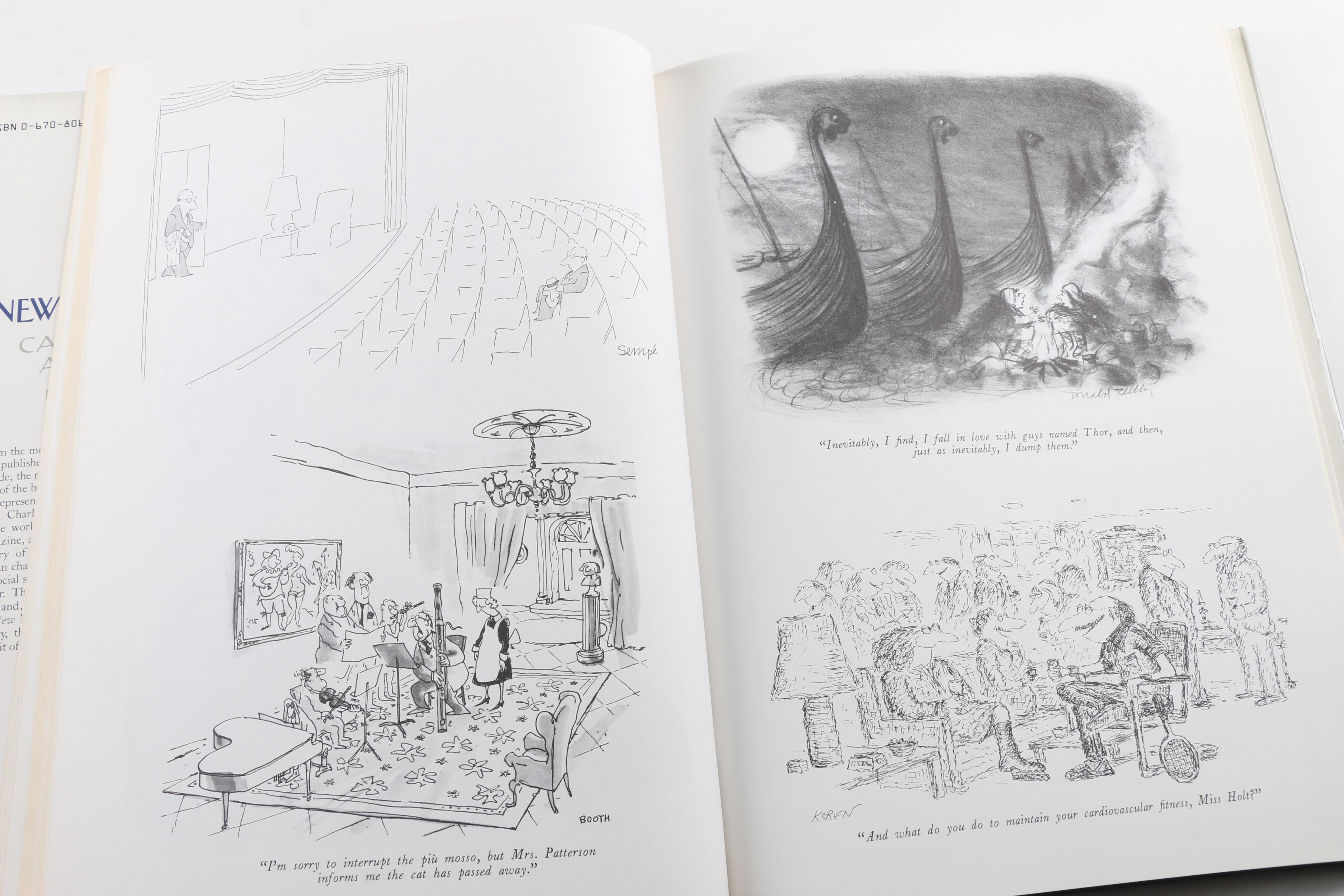 Art Gallery Collection Books and "The New Yorker Cartoon Album"