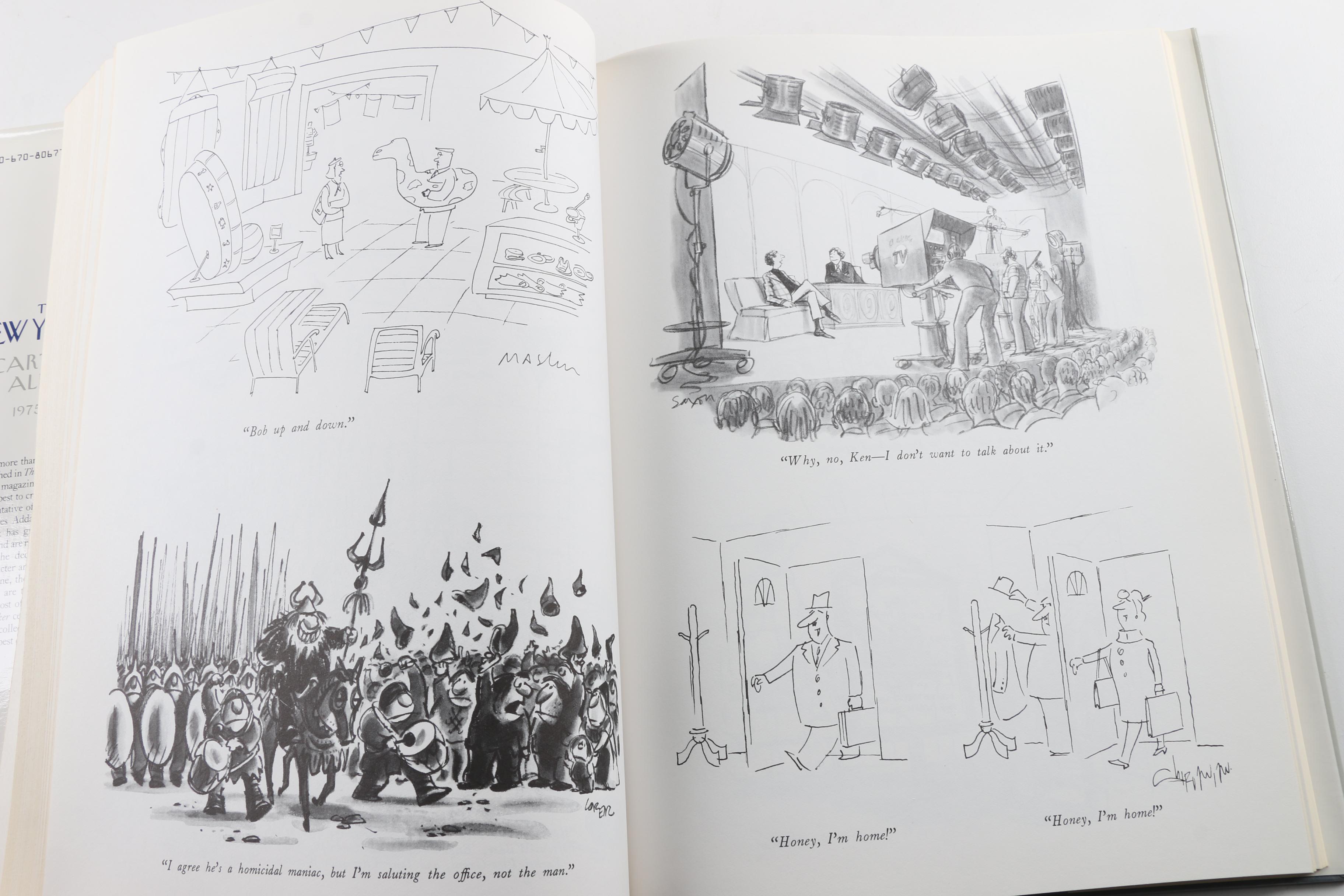Art Gallery Collection Books and "The New Yorker Cartoon Album"