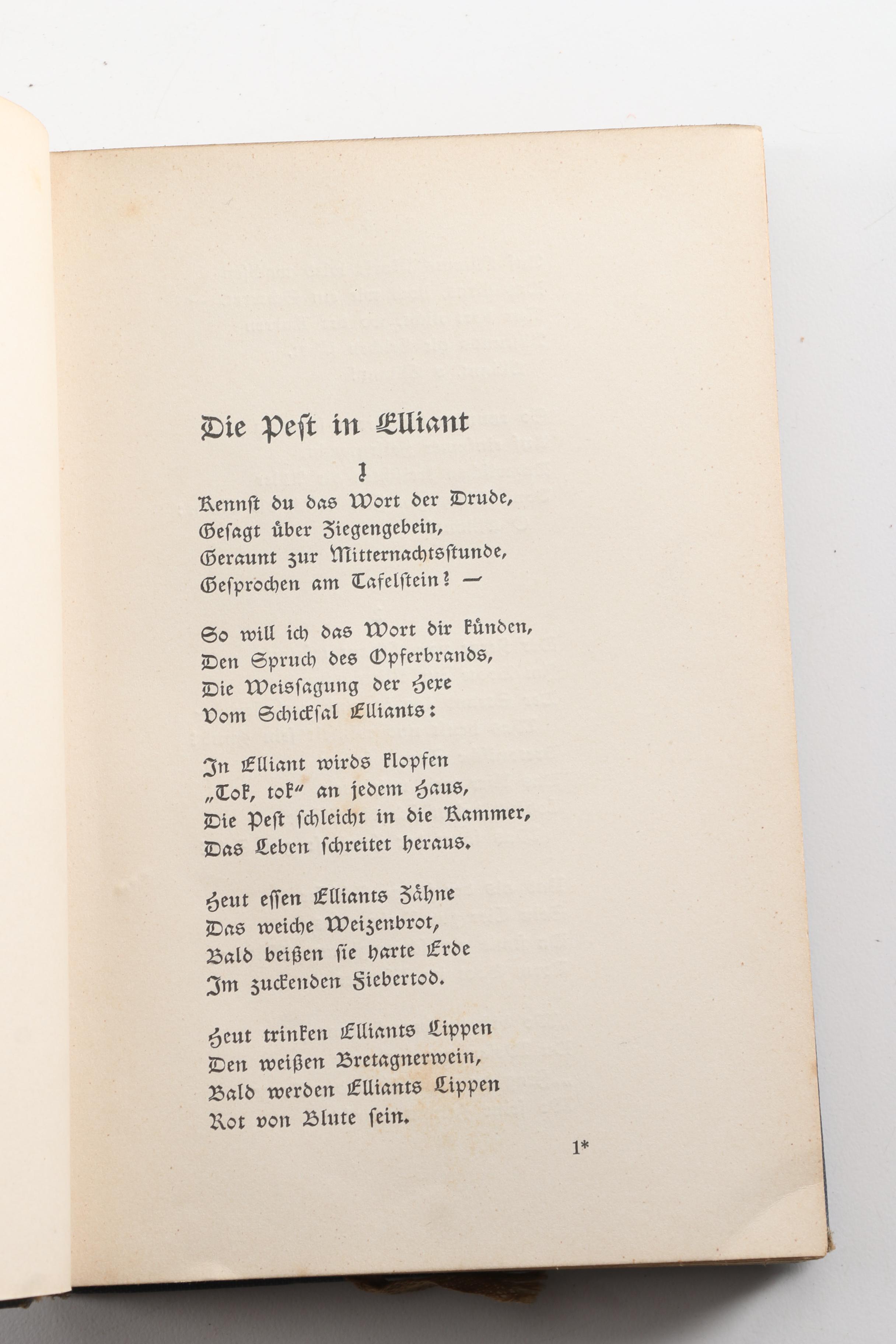 Vintage German-Language Novels and Other Works