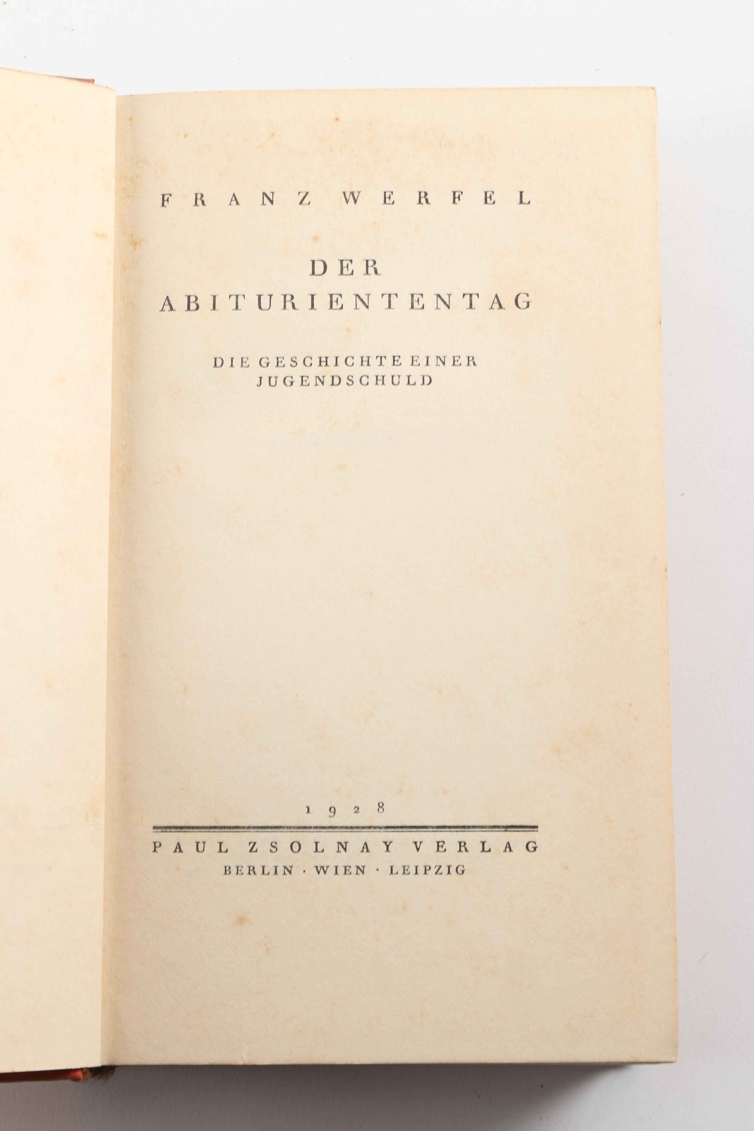 Vintage German-Language Novels and Other Works