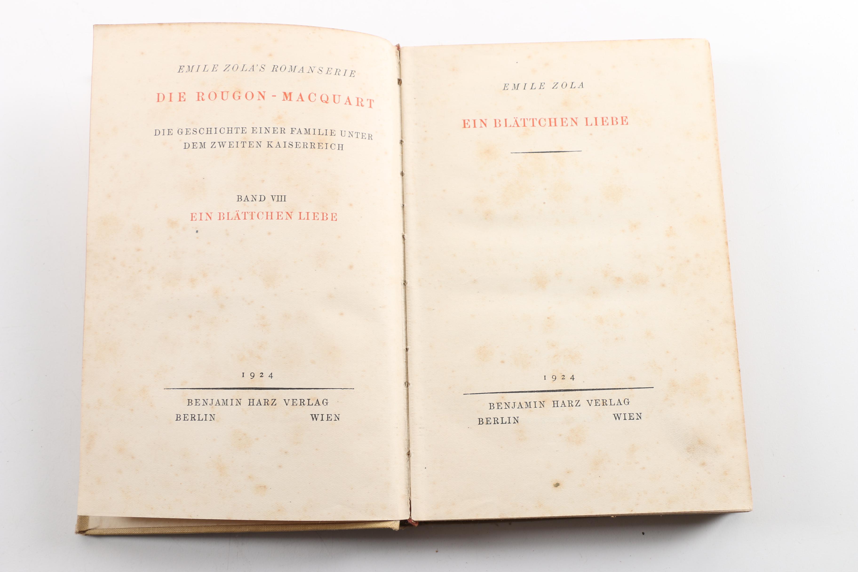 Vintage German-Language Novels and Other Works