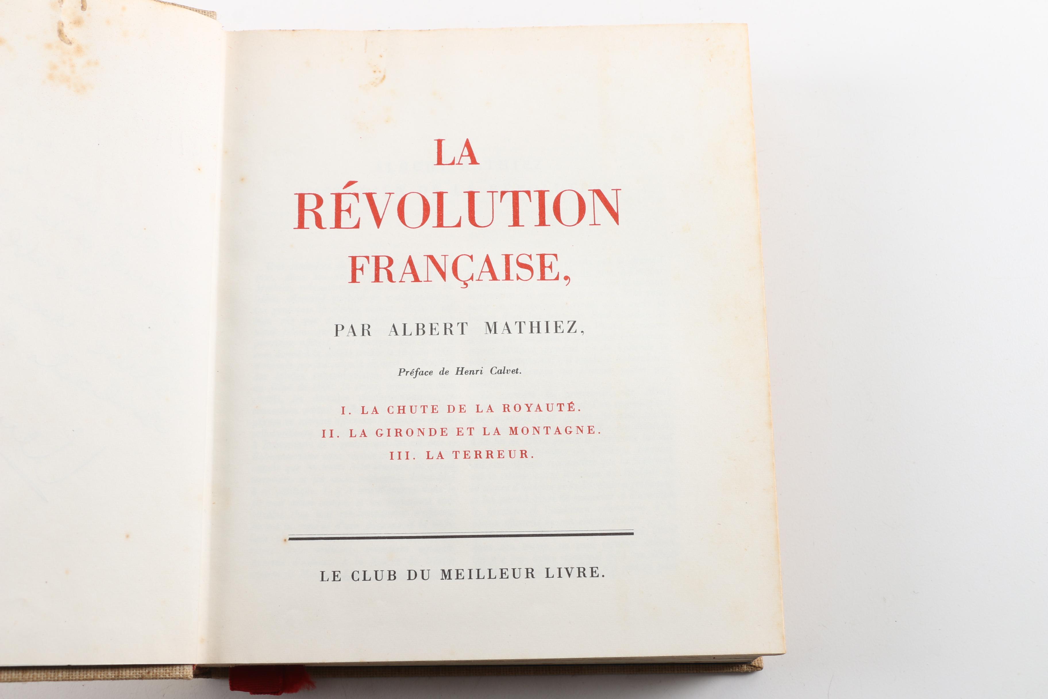 French-Language Books on History and Ar