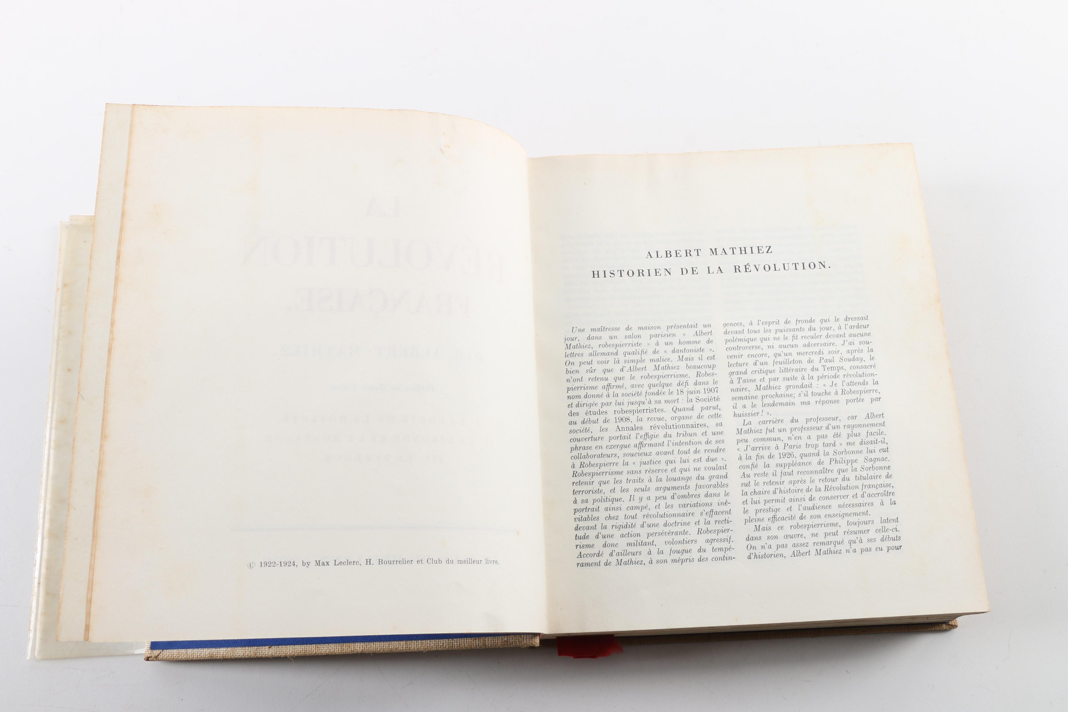 French-Language Books on History and Ar