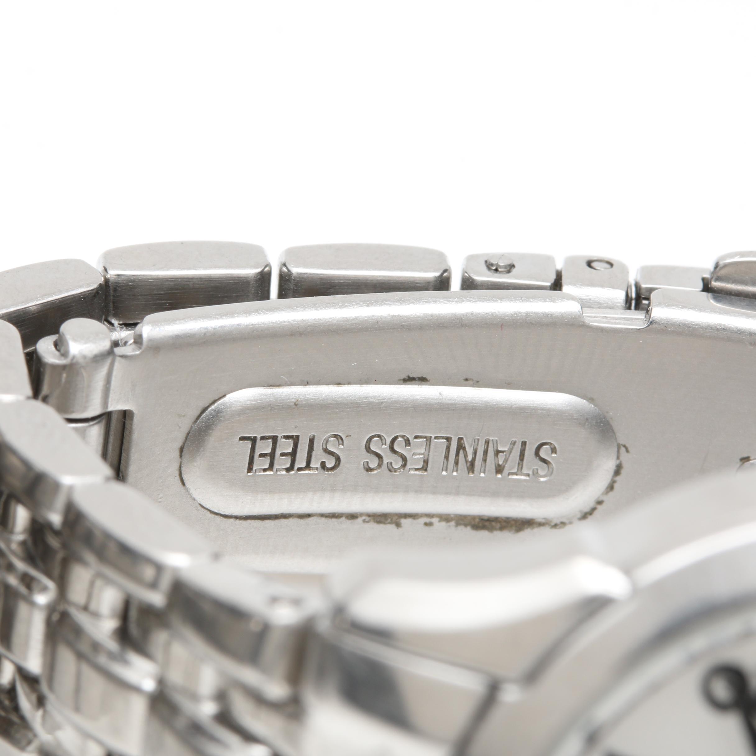 Stainless Steel Analog Watches Including Skagen and Bulova