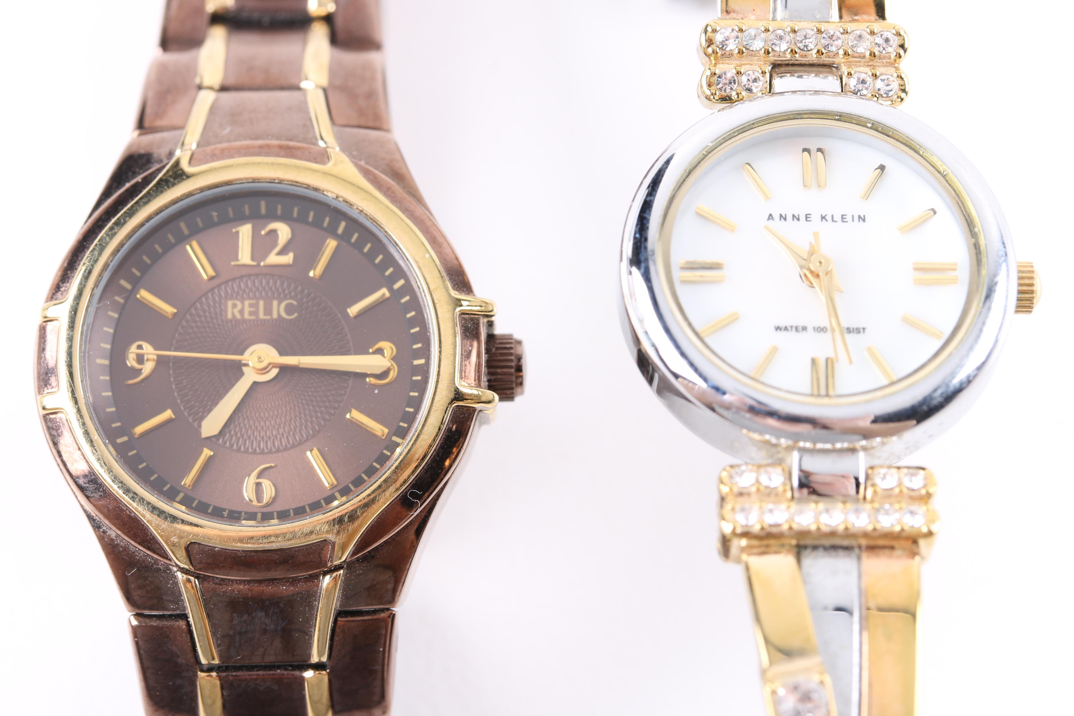 Collection of Anne Klein and Relic Watches