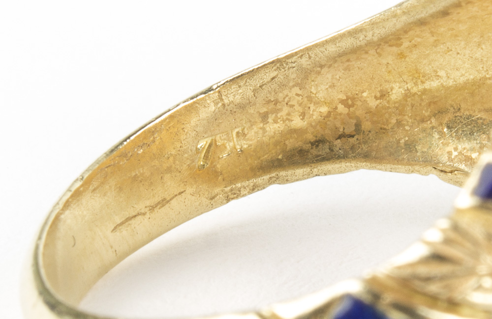 18K Yellow Gold 1852 Liberty Head Dollar Coin Ring