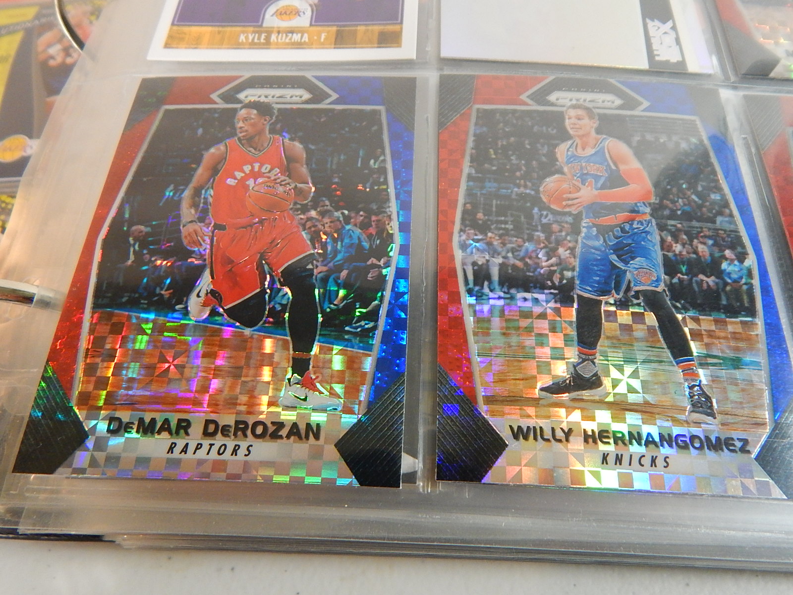Large NBA Basketball Card Collection in Album - Around 300 Card Count