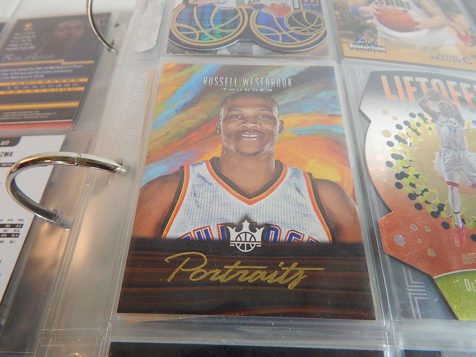 Large NBA Basketball Card Collection in Album - Around 300 Card Count