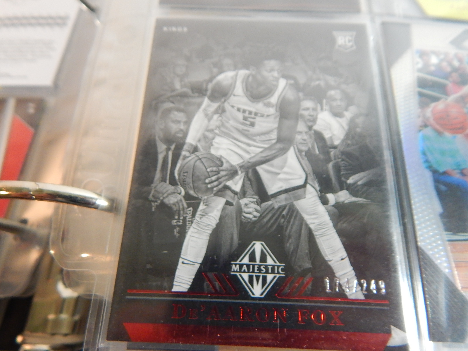 Large NBA Basketball Card Collection in Album - Around 300 Card Count