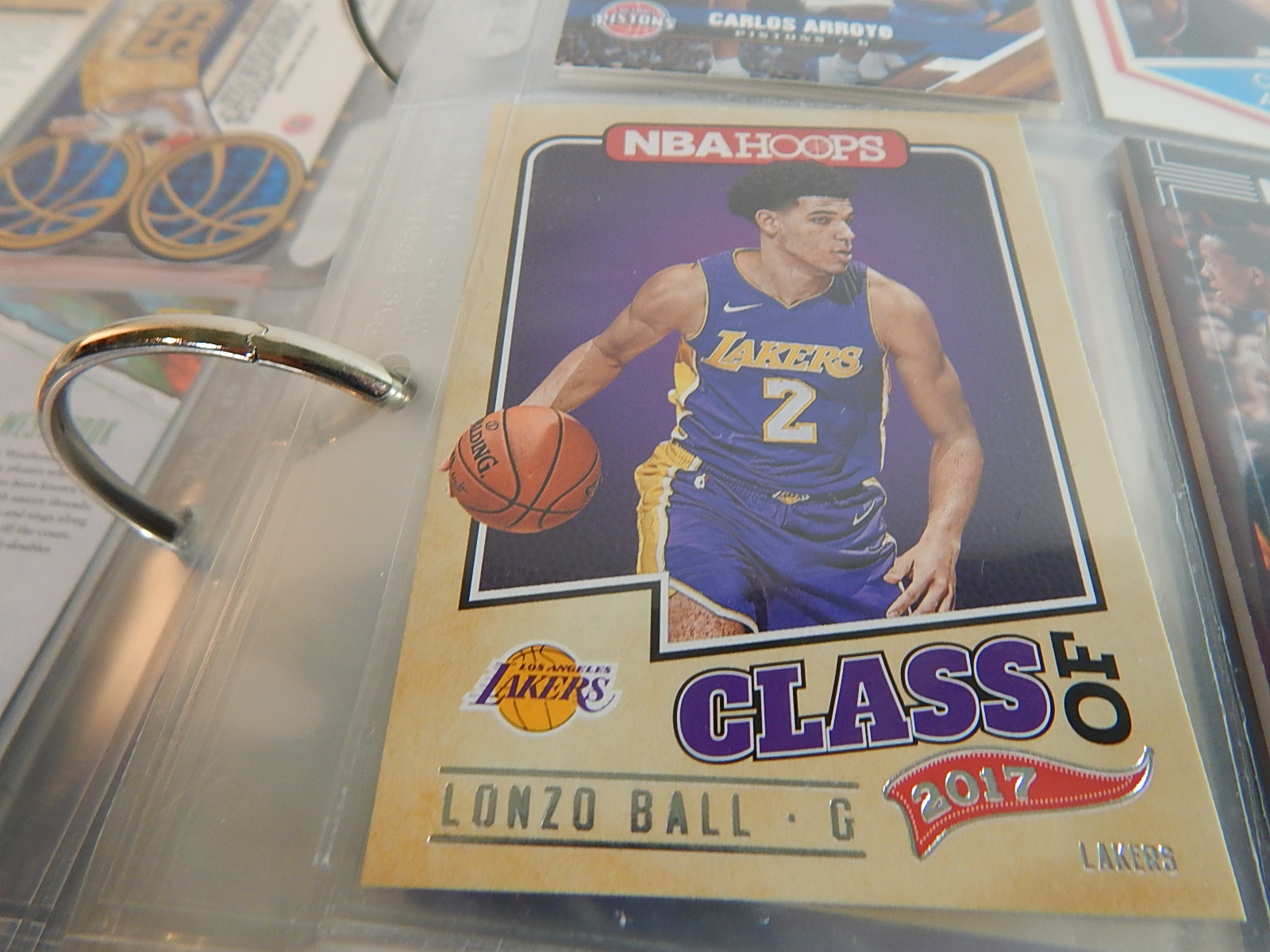 Large NBA Basketball Card Collection in Album - Around 300 Card Count