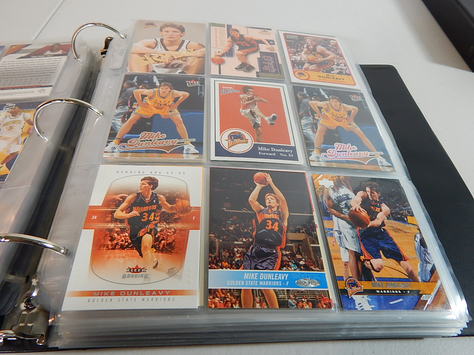 Large NBA Basketball Card Collection in Album - Around 300 Card Count
