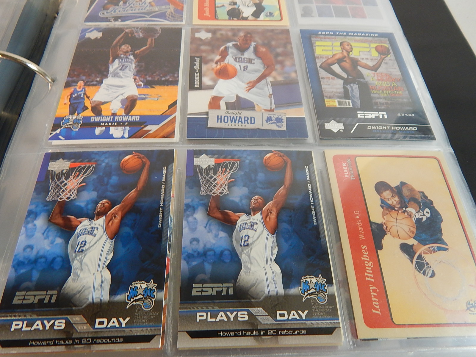 Large NBA Basketball Card Collection in Album - Around 300 Card Count