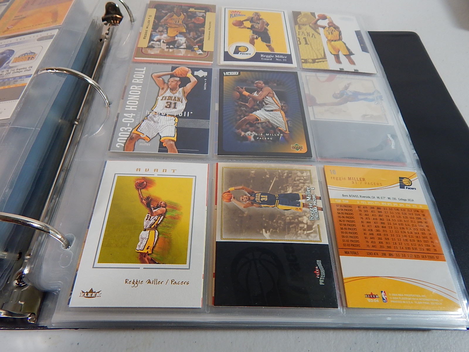 Large NBA Basketball Card Collection in Album - Around 300 Card Count