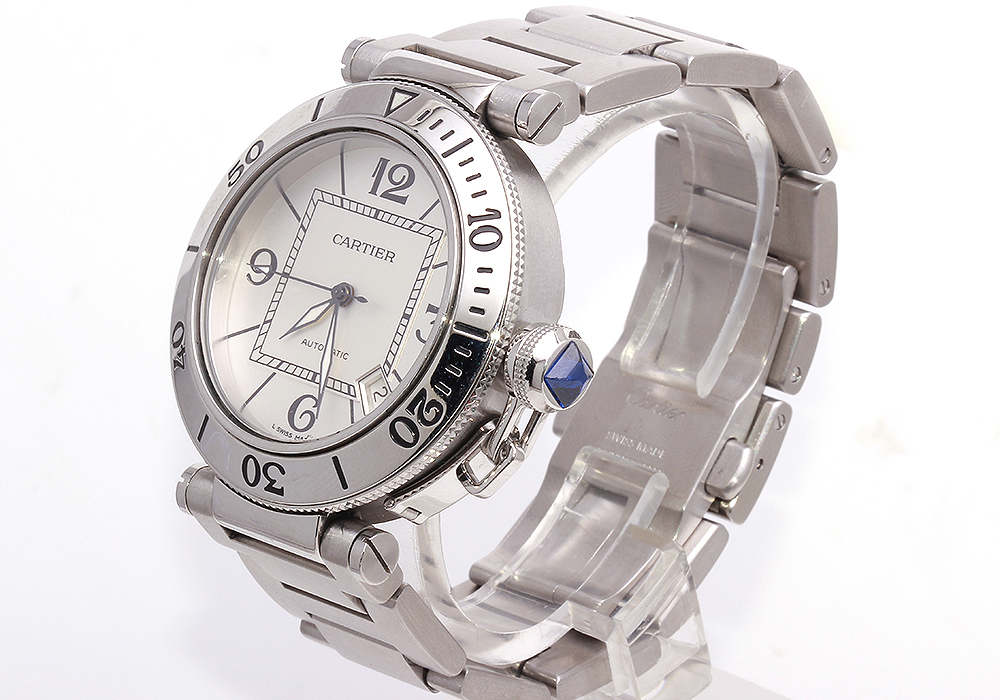 Cartier Pasha W31080M7 Stainless Steel Watch