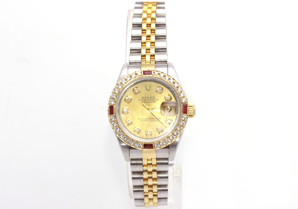 Rolex Datejust Stainless Steel, 18K Yellow Gold and 0.70 CTW Diamond Watch