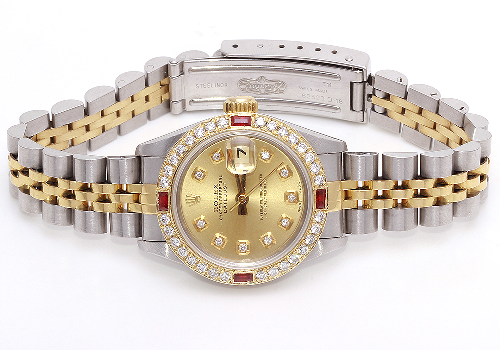 Rolex Datejust Stainless Steel, 18K Yellow Gold and 0.70 CTW Diamond Watch
