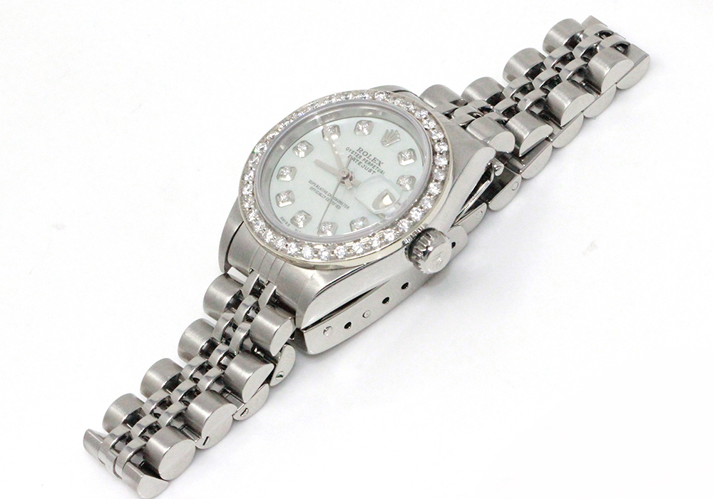 Rolex Datejust Stainless Steel and 0.80 CTW Diamond Watch