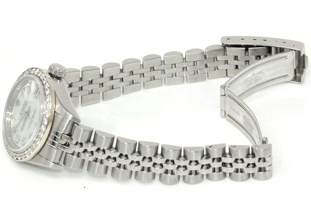 Rolex Datejust Stainless Steel and 0.80 CTW Diamond Watch