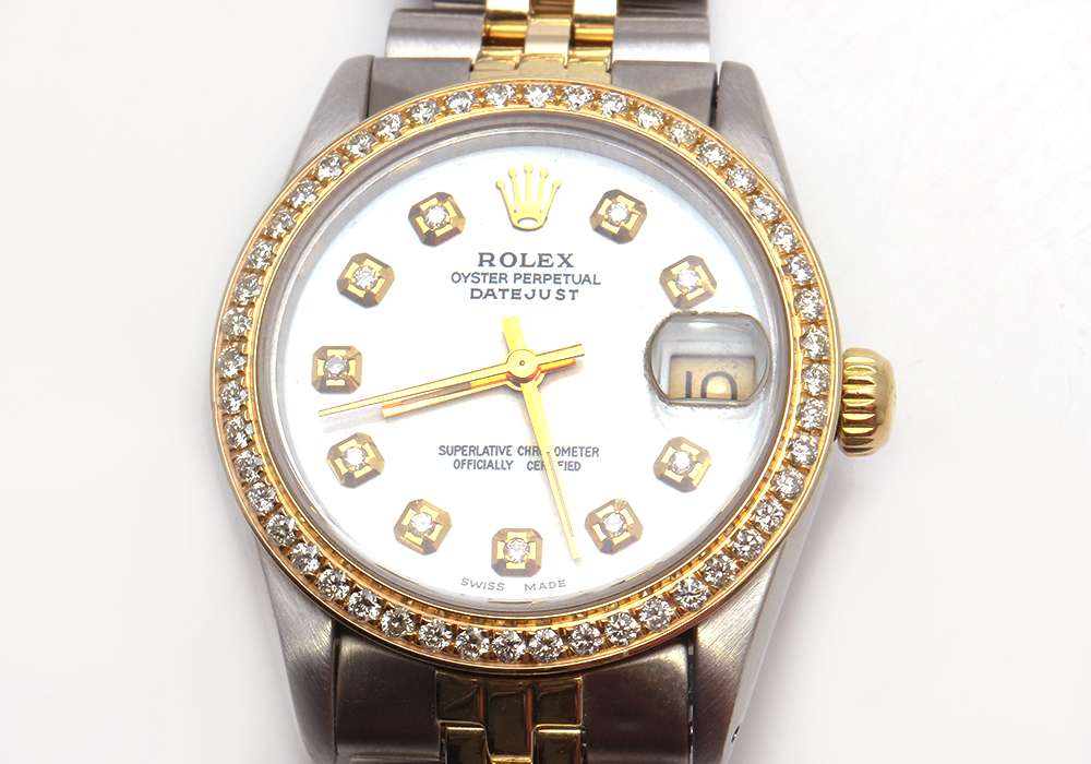Rolex 31 mm Datejust Stainless Steel & 18K YG  0.94 CTW Diamond Watch