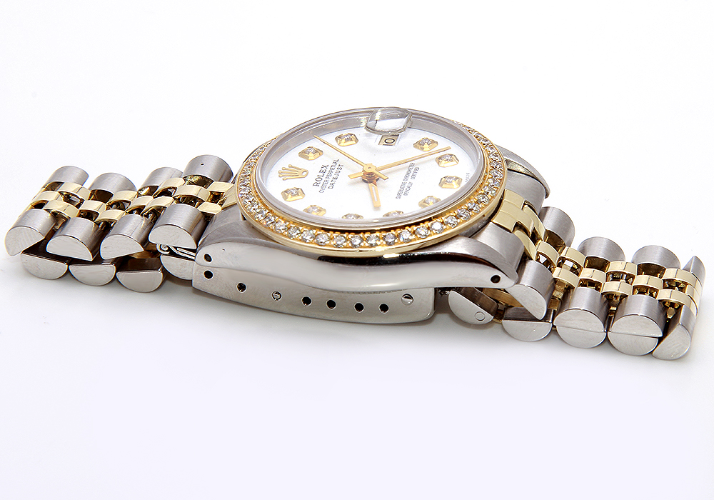 Rolex 31 mm Datejust Stainless Steel & 18K YG  0.94 CTW Diamond Watch