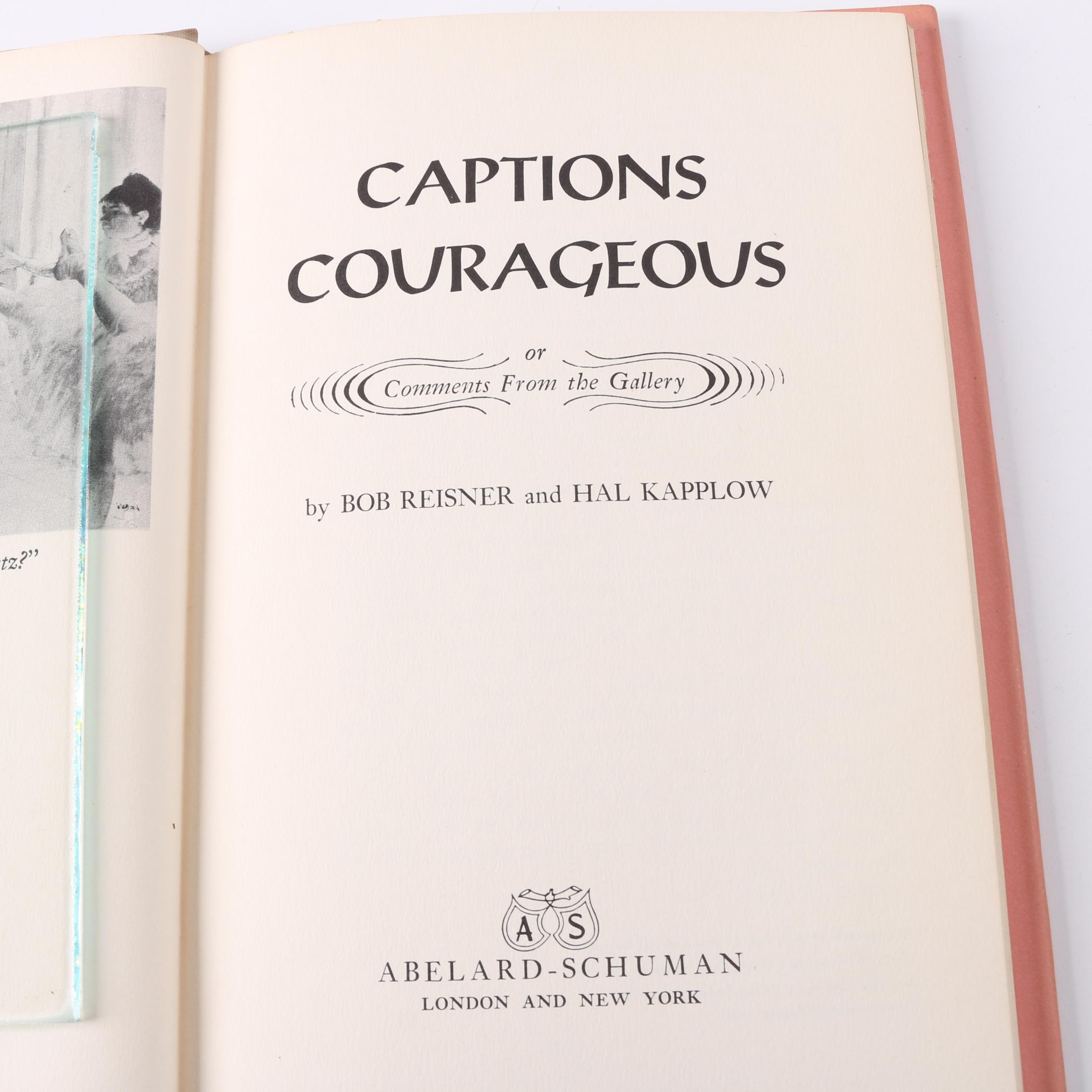 Art and History Books Including "Captions Courageous", "Twelve Against The Gods"