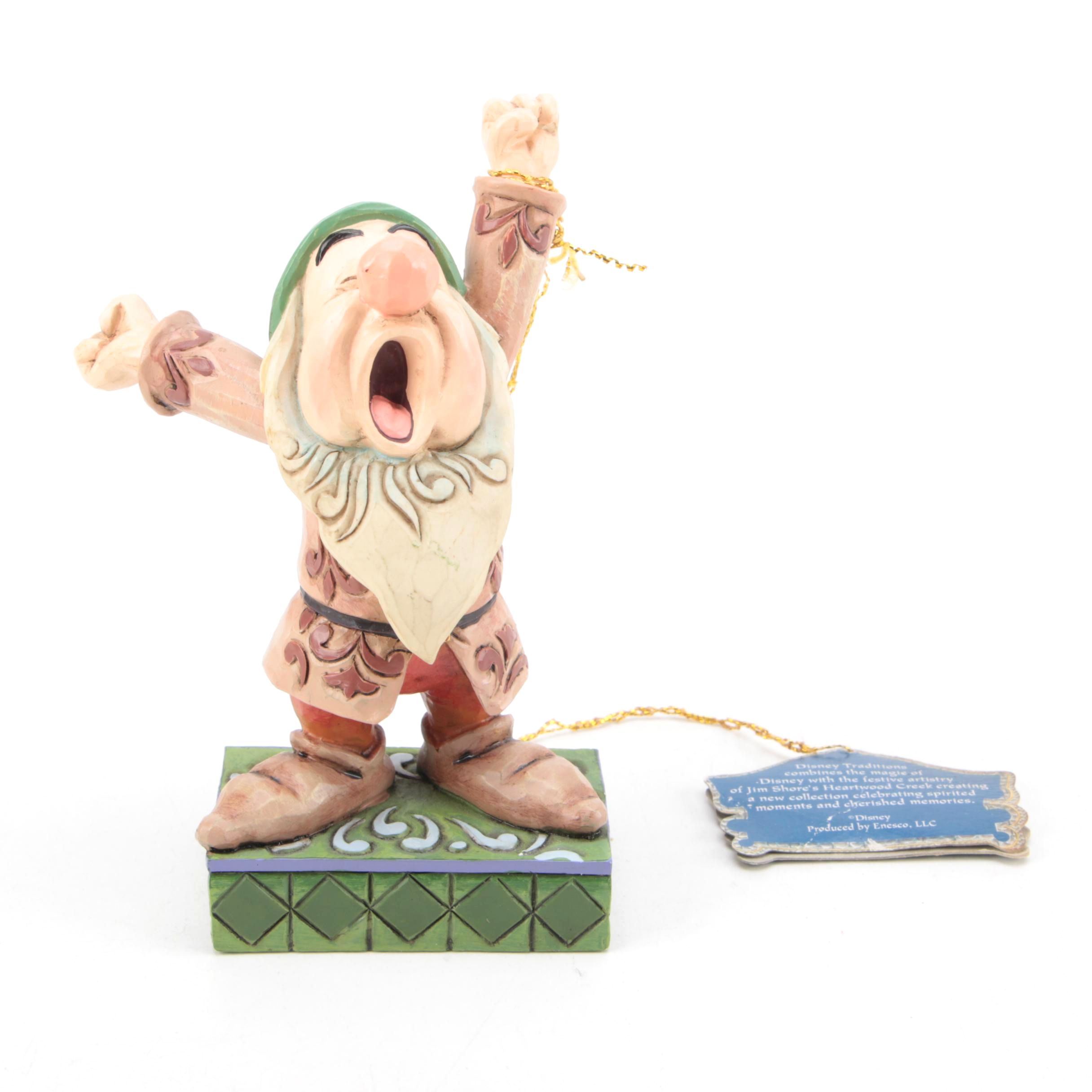 Jim Shore Disney Traditions Carved Sleepy Dwarf Figurine