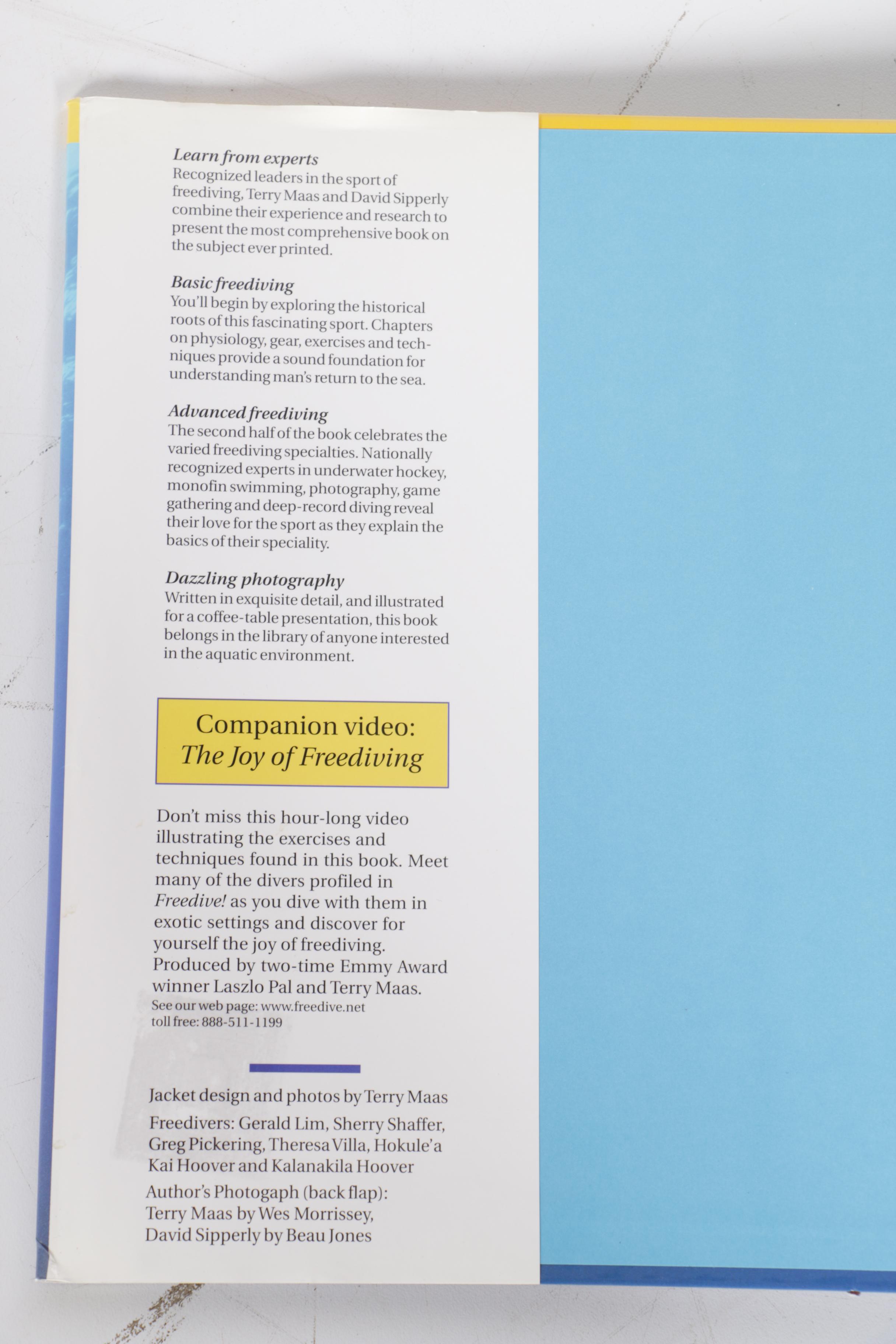 Free Diving and Scuba Diving Books with Weights and Accessories