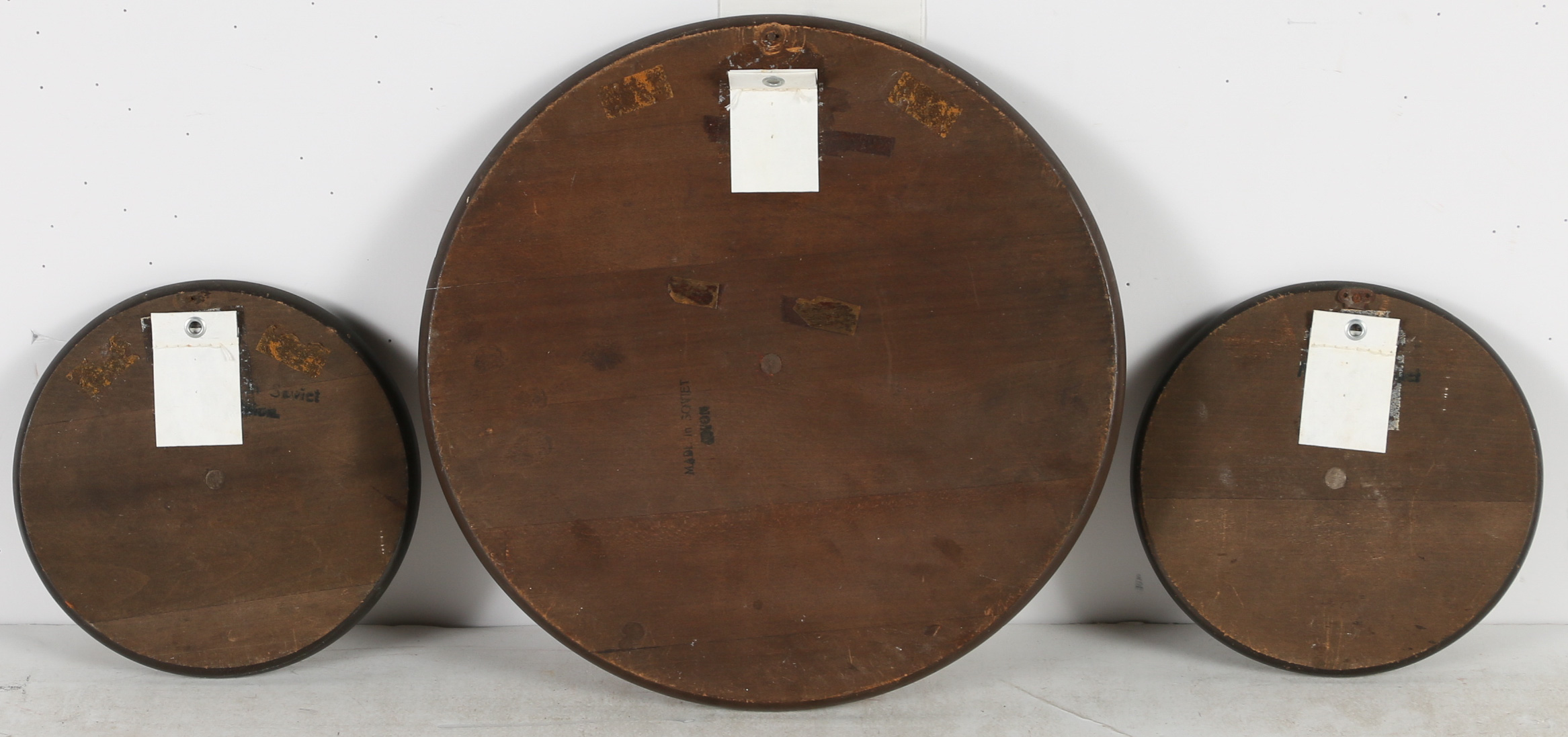 Three Russian Folk Art Carved and Painted Figurative Scenes