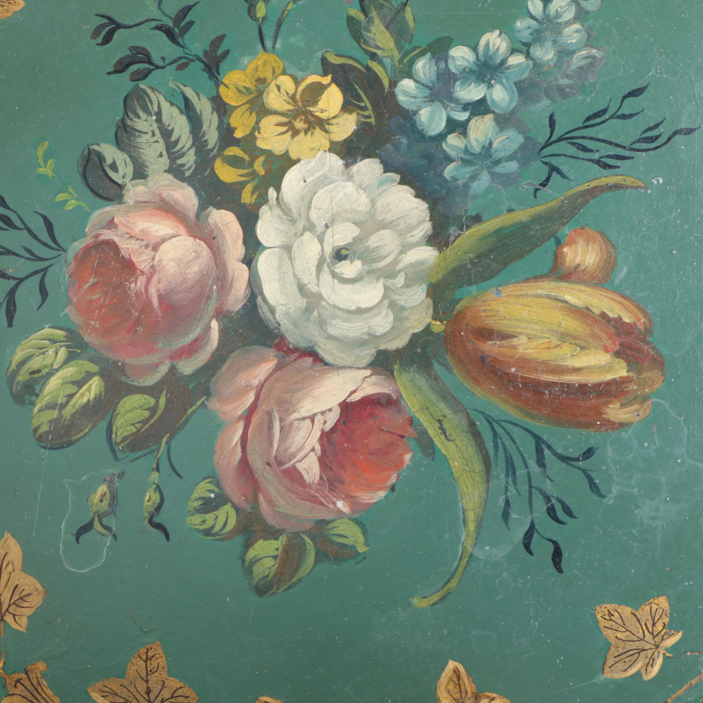 Tole Tray Accent Table