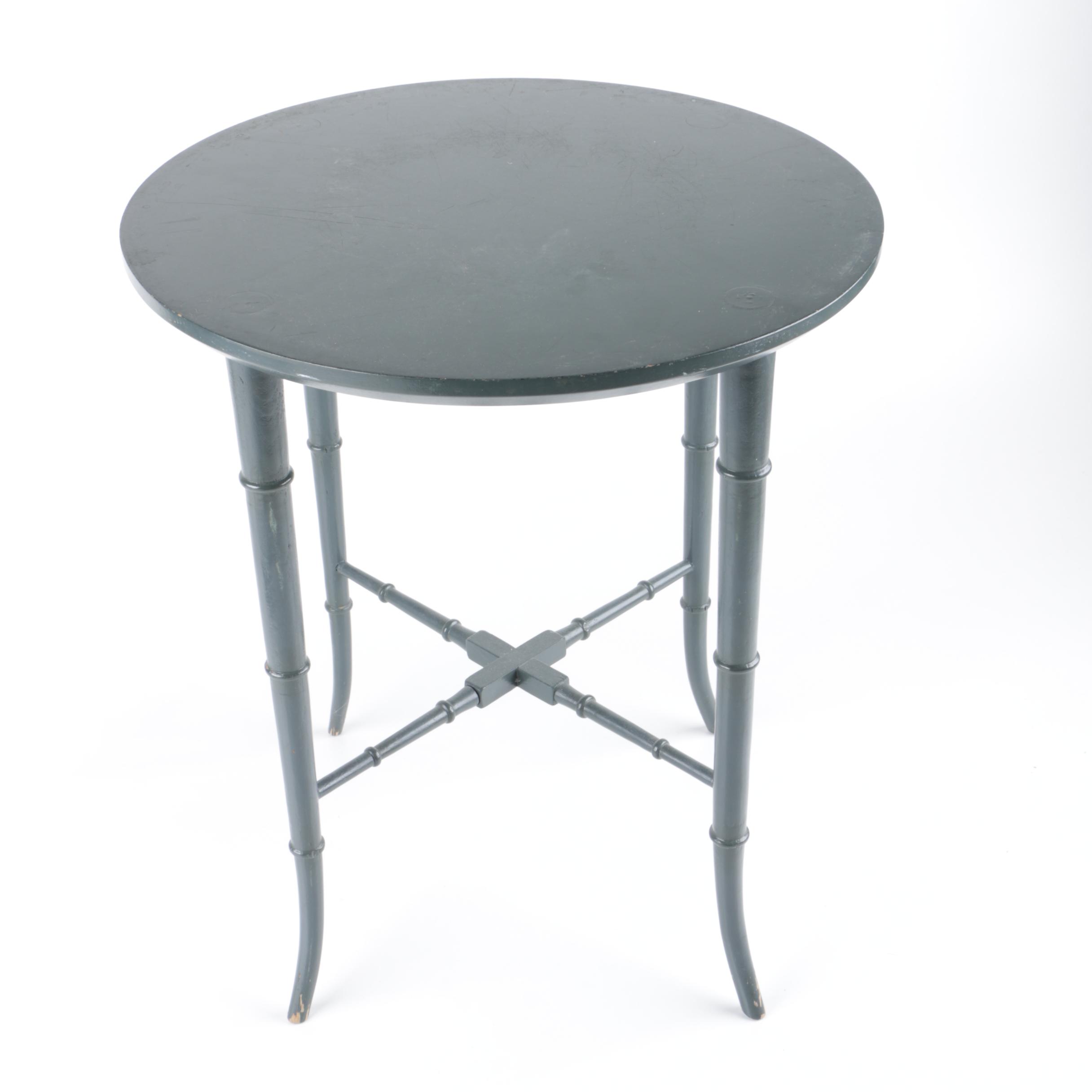 Tole Tray Accent Table