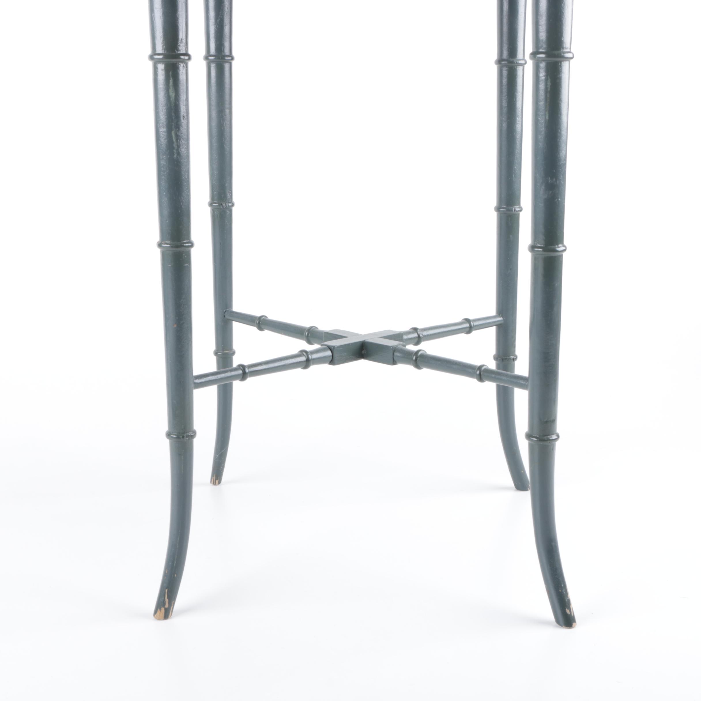 Tole Tray Accent Table