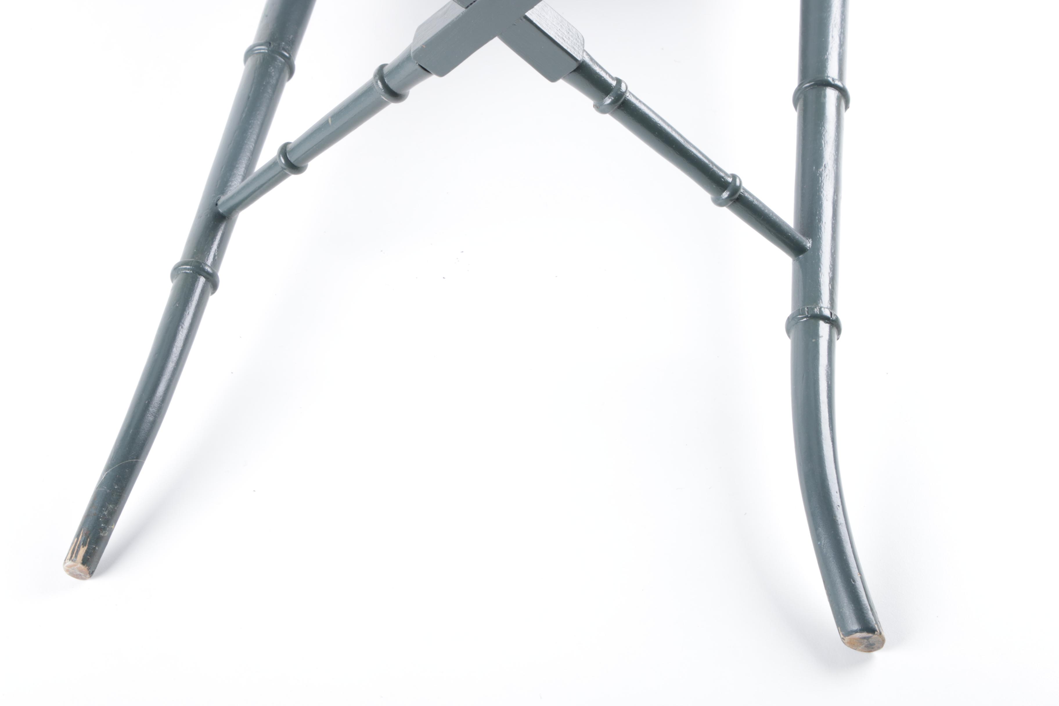 Tole Tray Accent Table