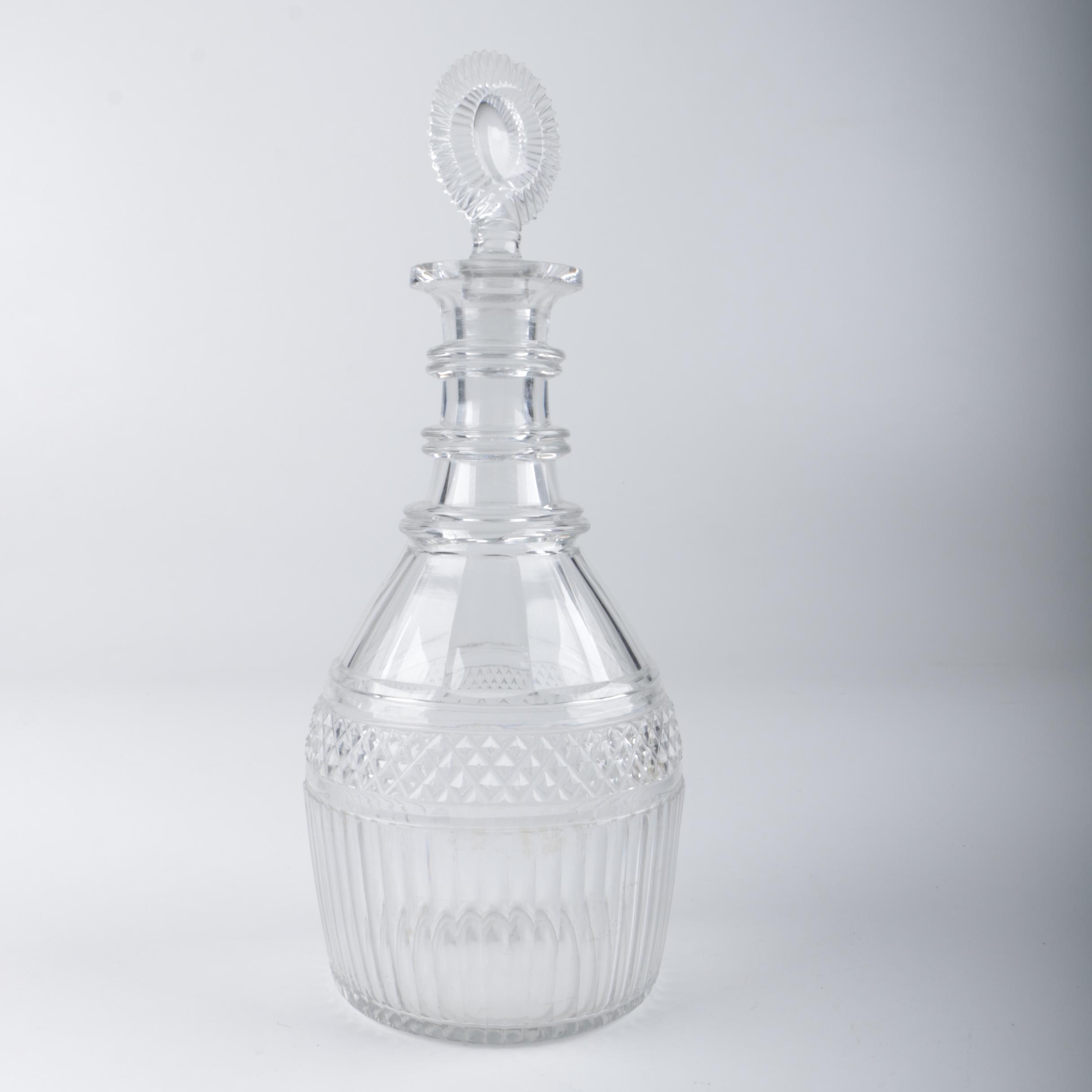 Antique Georgian Glass and Imperial Glass-Ohio "Cape Cod" Decanters