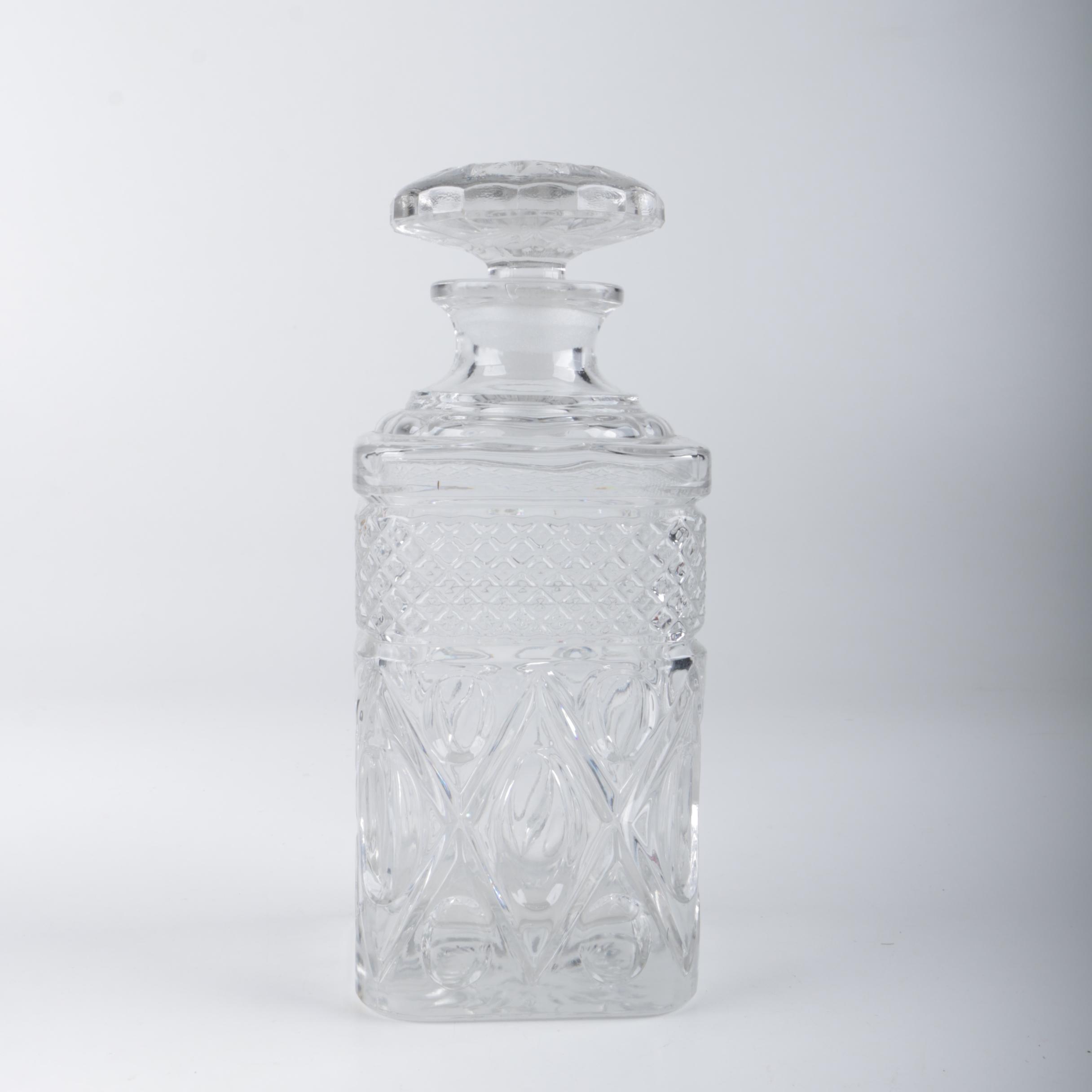 Antique Georgian Glass and Imperial Glass-Ohio "Cape Cod" Decanters