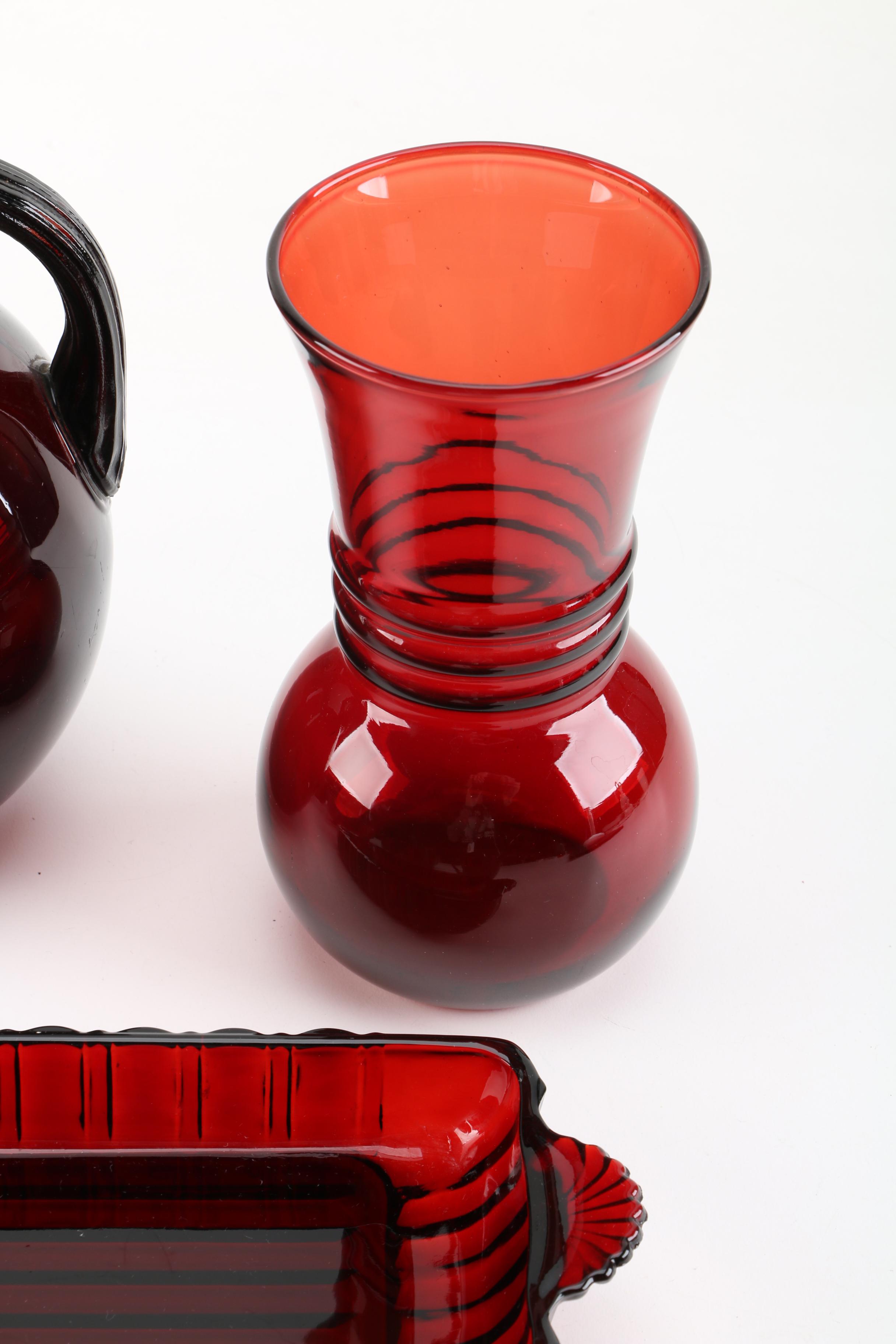 Vintage Anchor Hocking "Ruby Red" Glassware