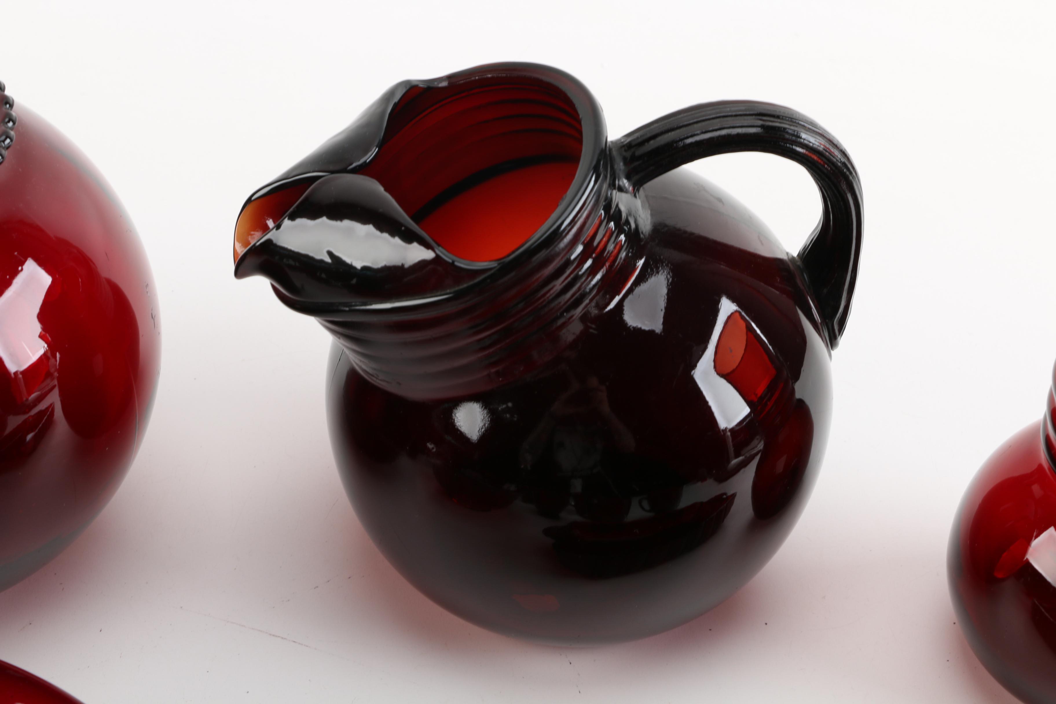 Vintage Anchor Hocking "Ruby Red" Glassware