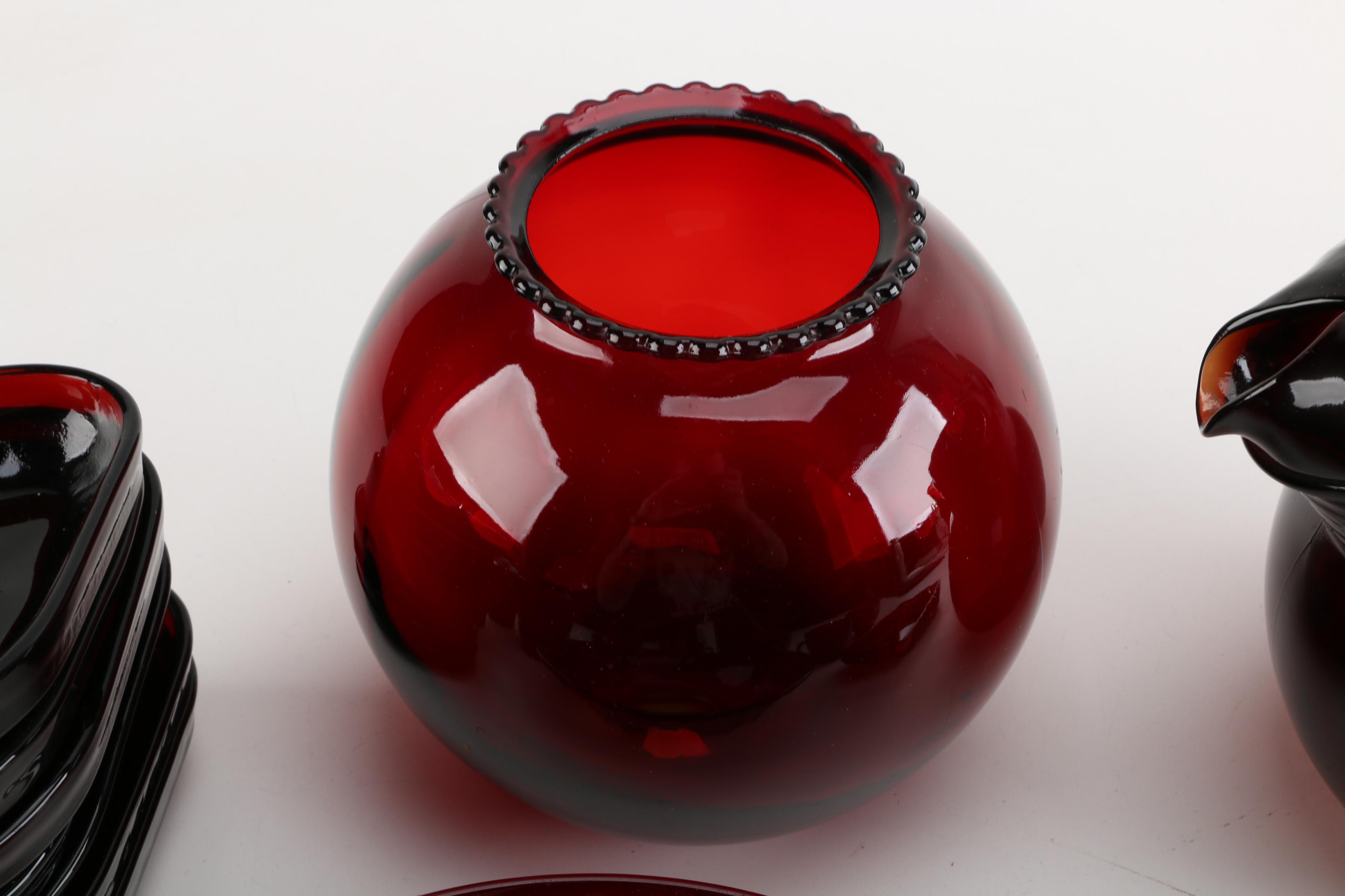 Vintage Anchor Hocking "Ruby Red" Glassware