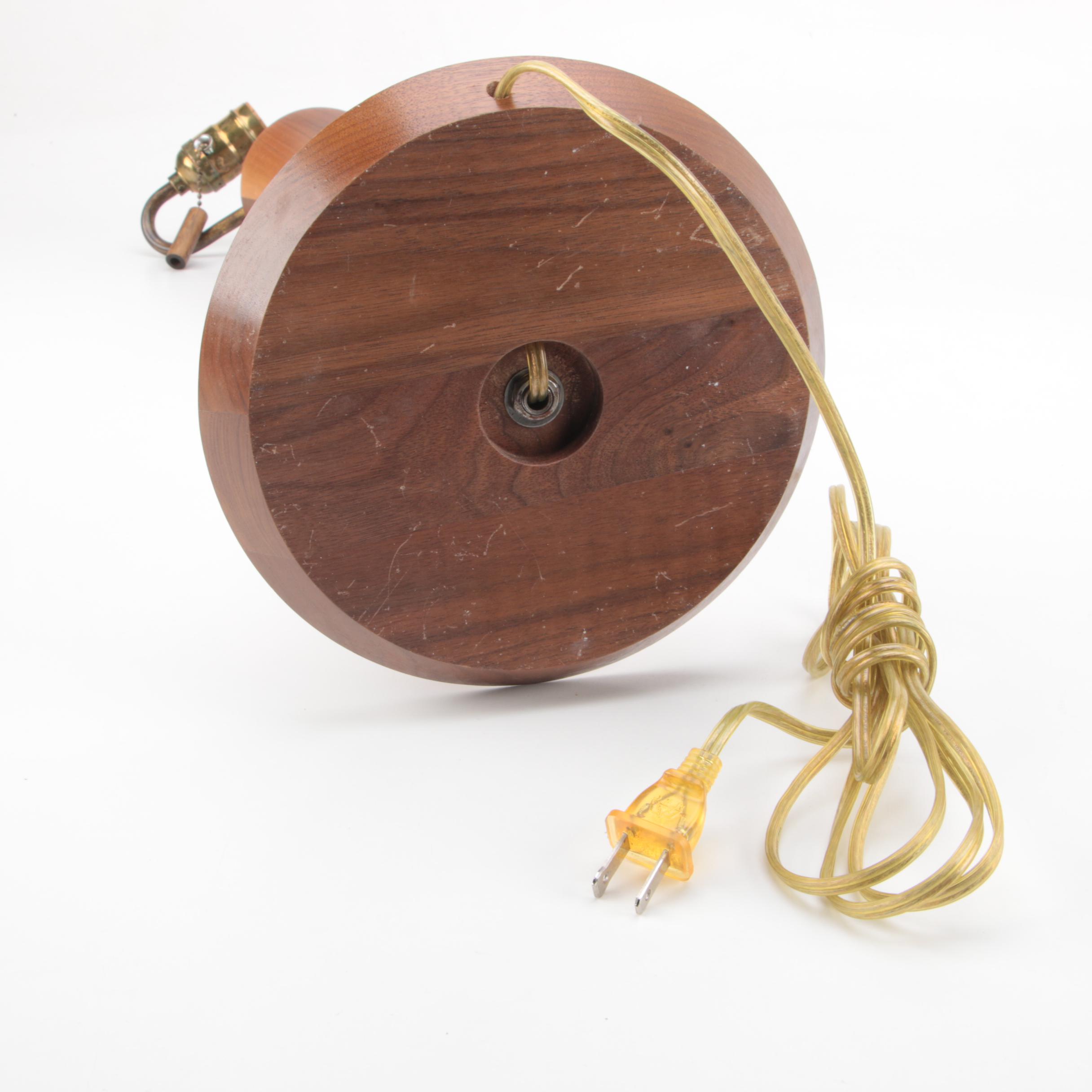 Mid Century Modern Teak Table Lamp