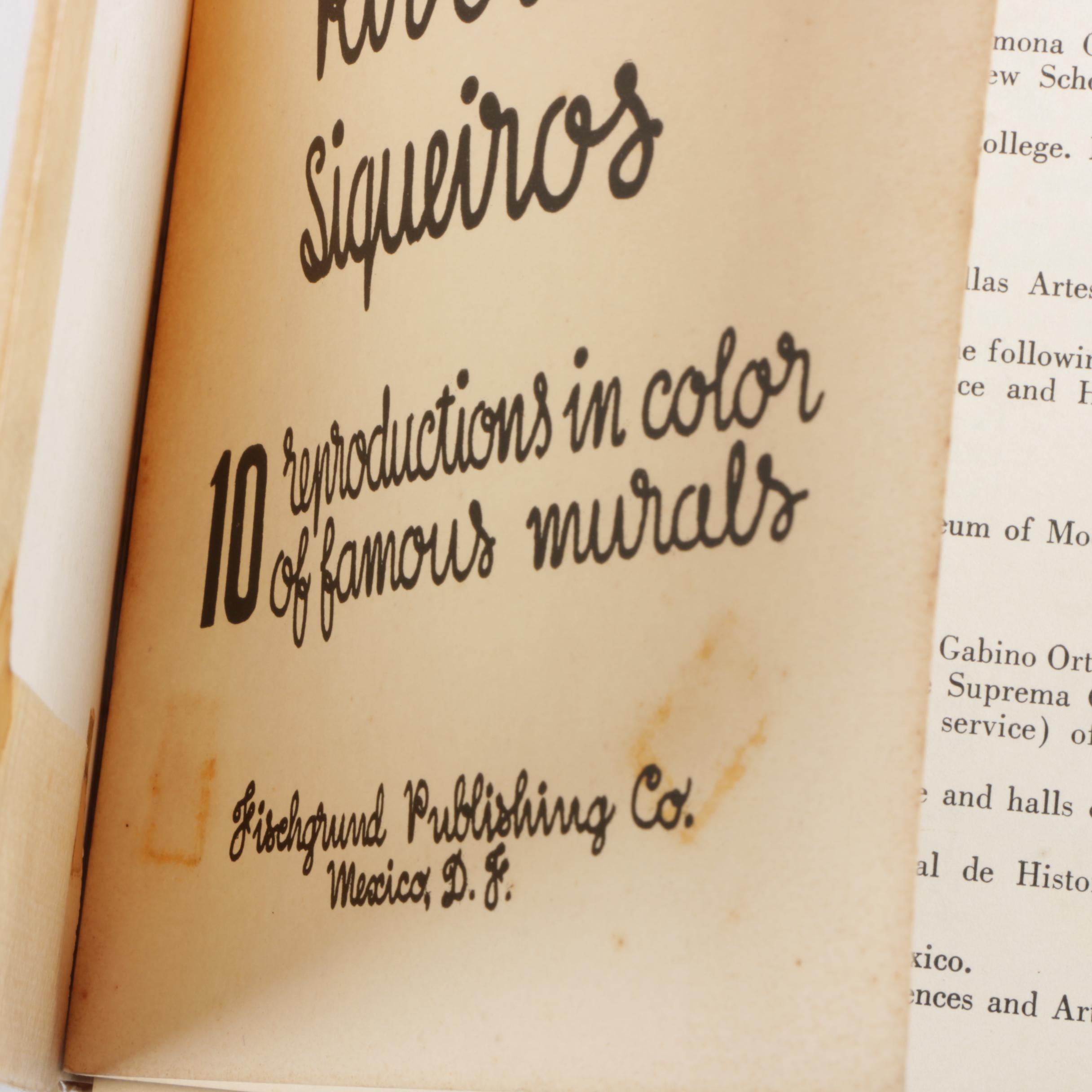 "Three Mexican Painters: Orozco, Rivera, Siqueiros" Color Reproduction Folios