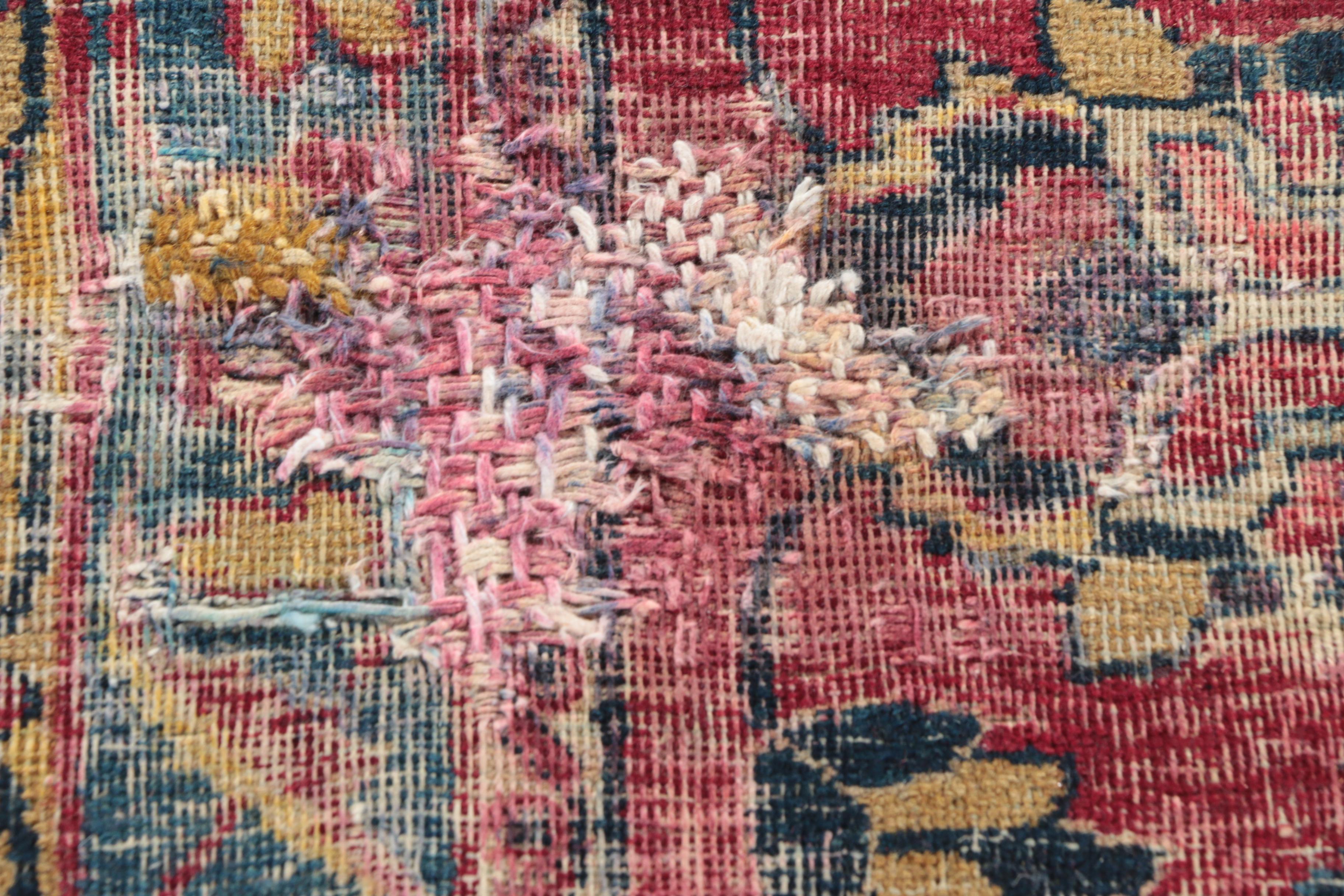 Antique Hand-Knotted Persian Wool Room Size Rug