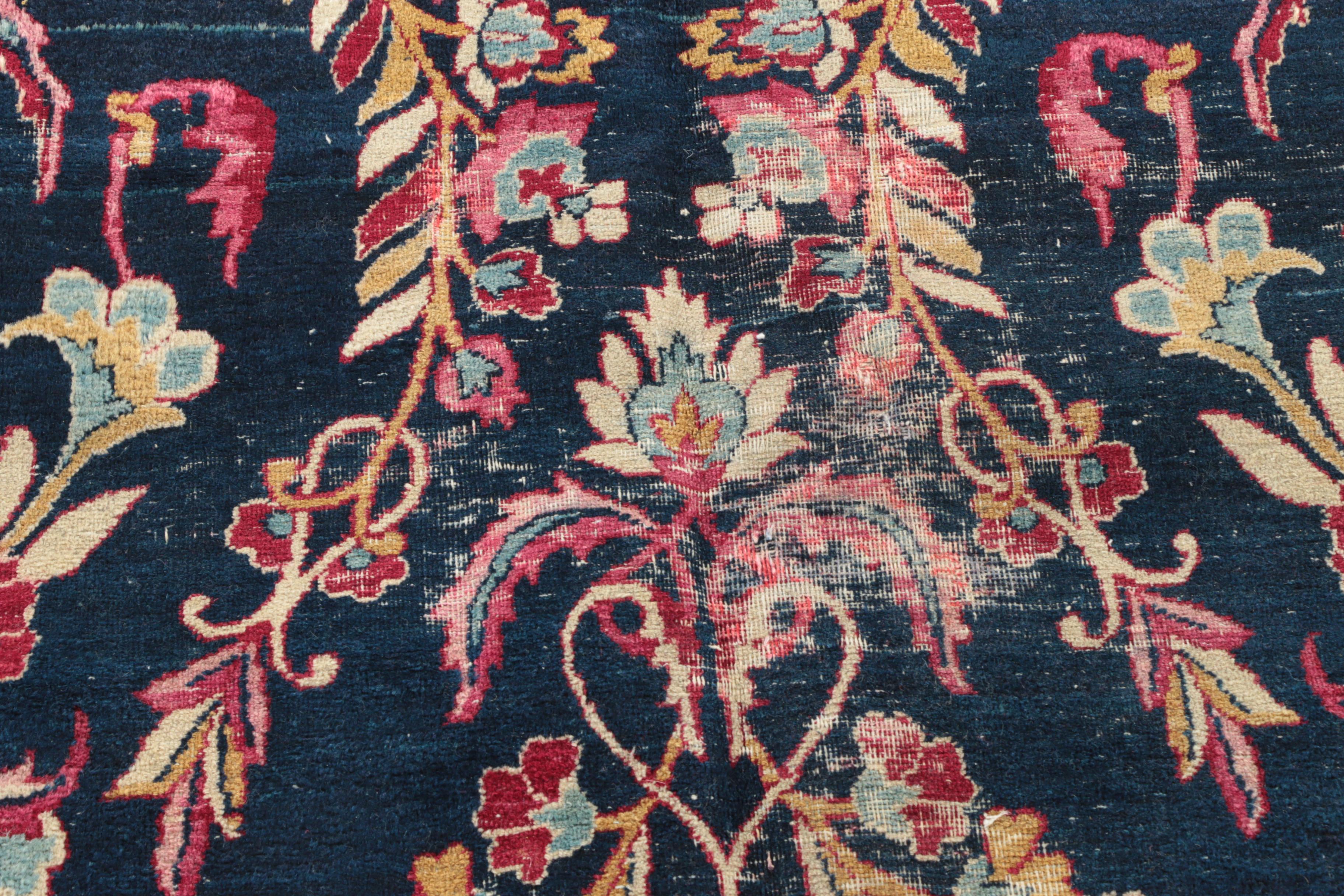 Antique Hand-Knotted Persian Wool Room Size Rug