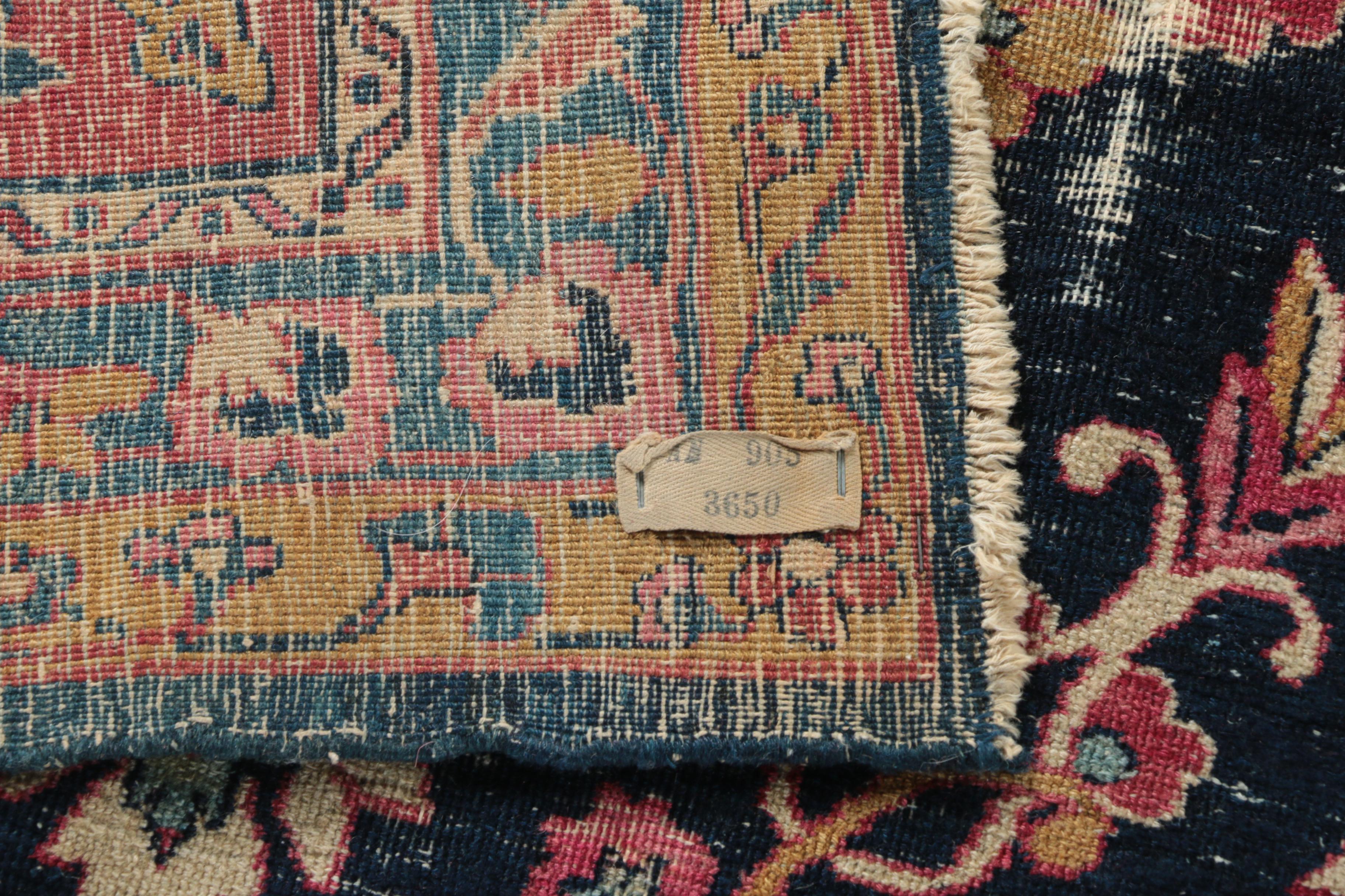 Antique Hand-Knotted Persian Wool Room Size Rug