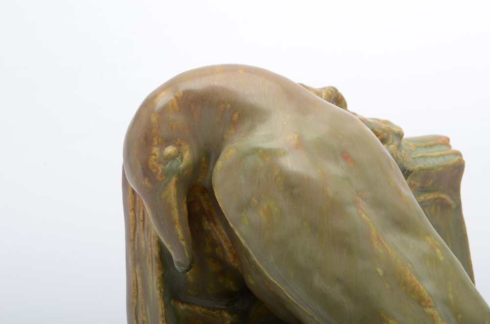 Rookwood Pottery Raven Bookends