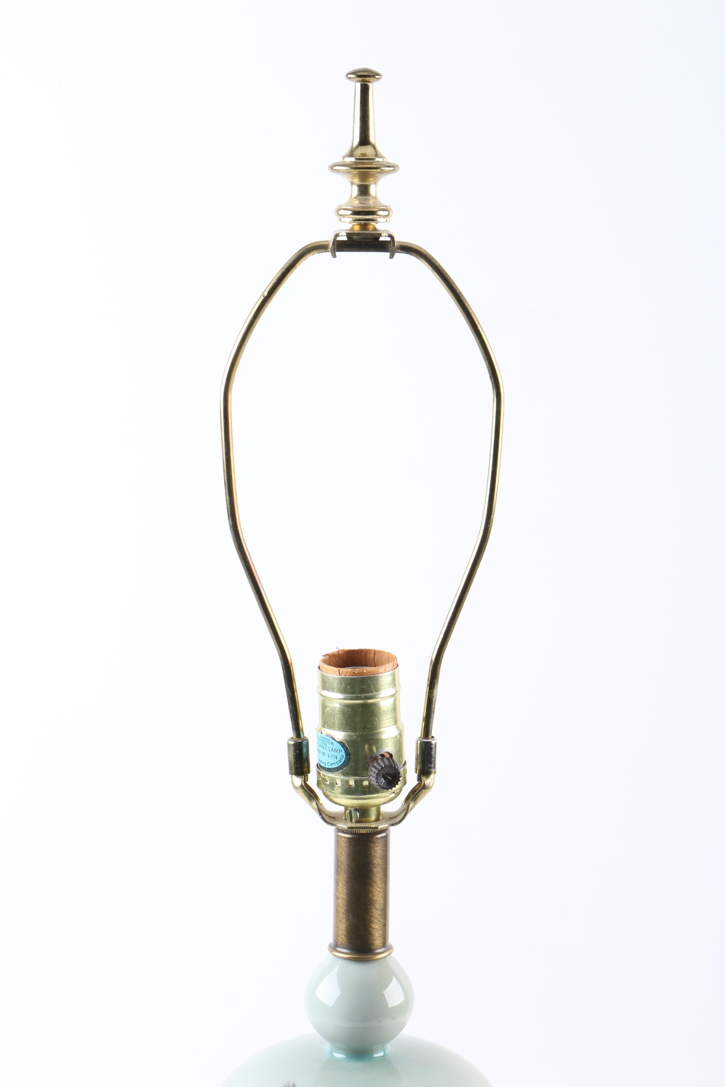 Chinese Ceramic Ginger Jar Lamp