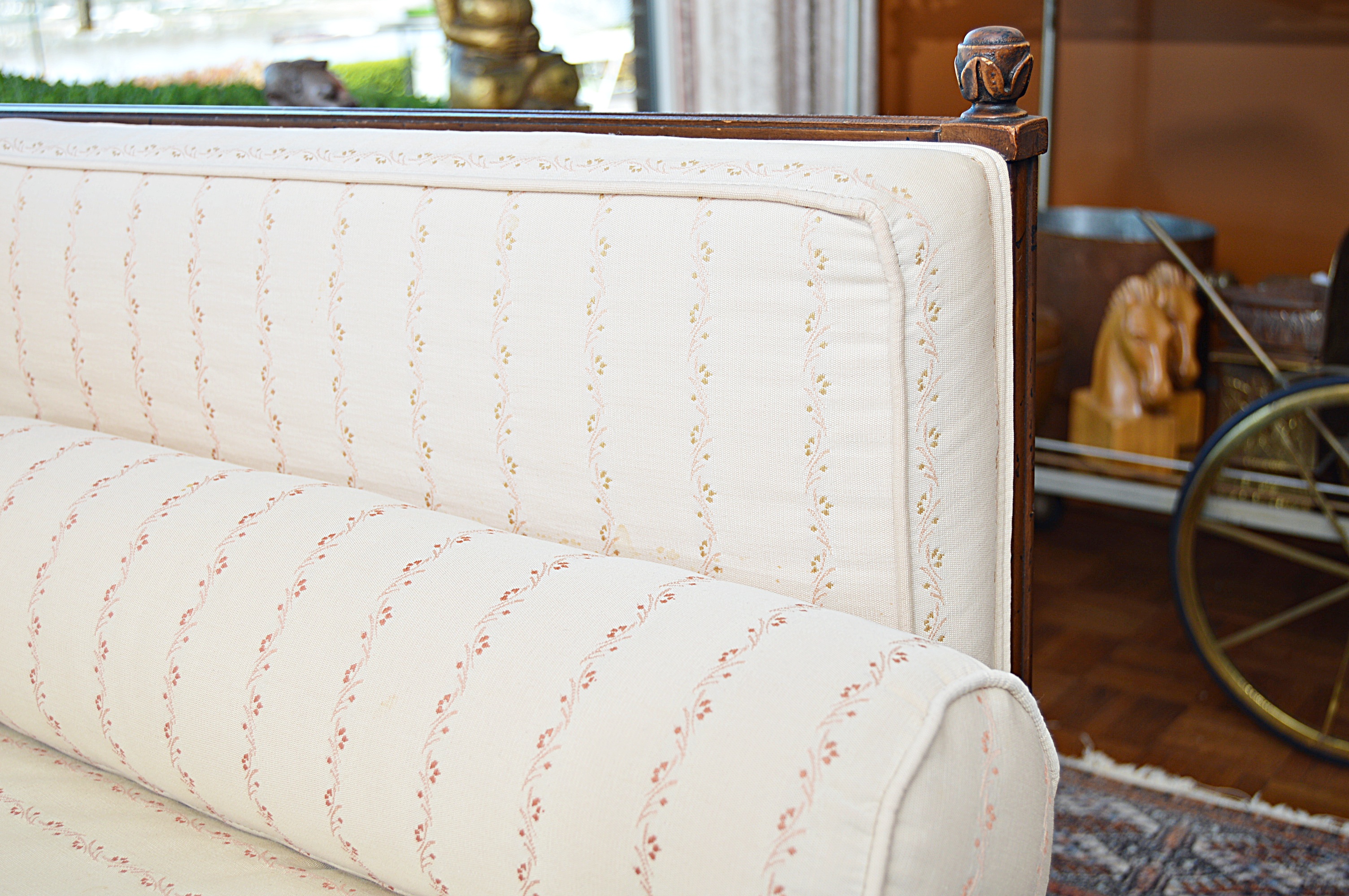 Neoclassic Style Down and Feather-Filled Sofa