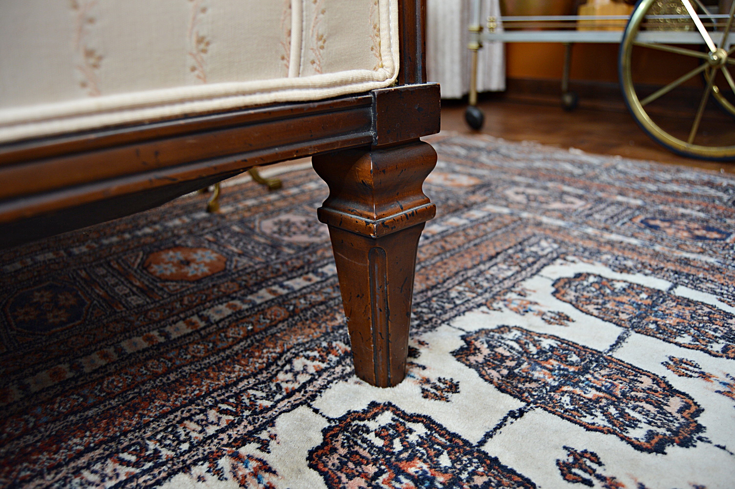 Neoclassic Style Down and Feather-Filled Sofa