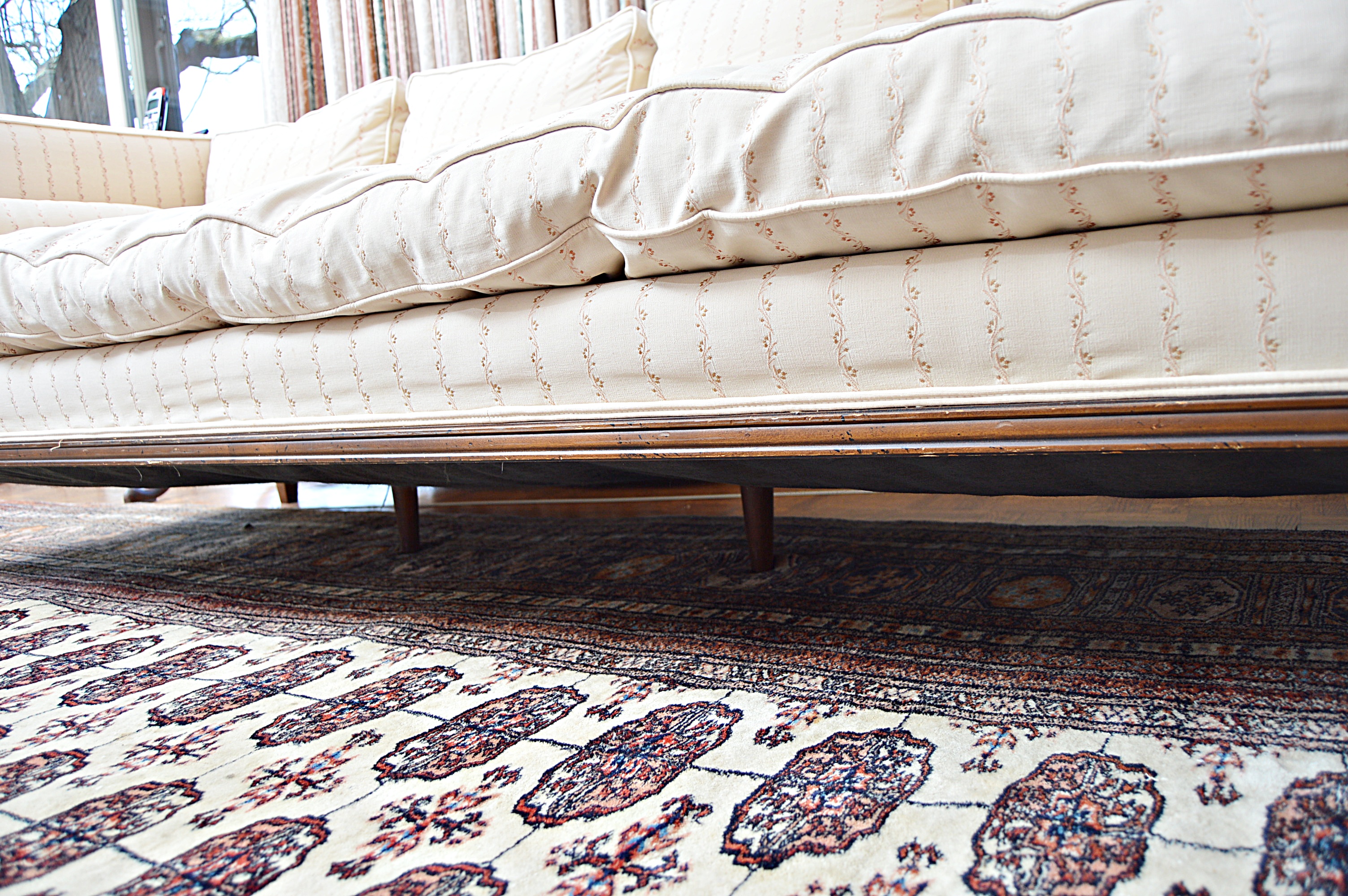 Neoclassic Style Down and Feather-Filled Sofa