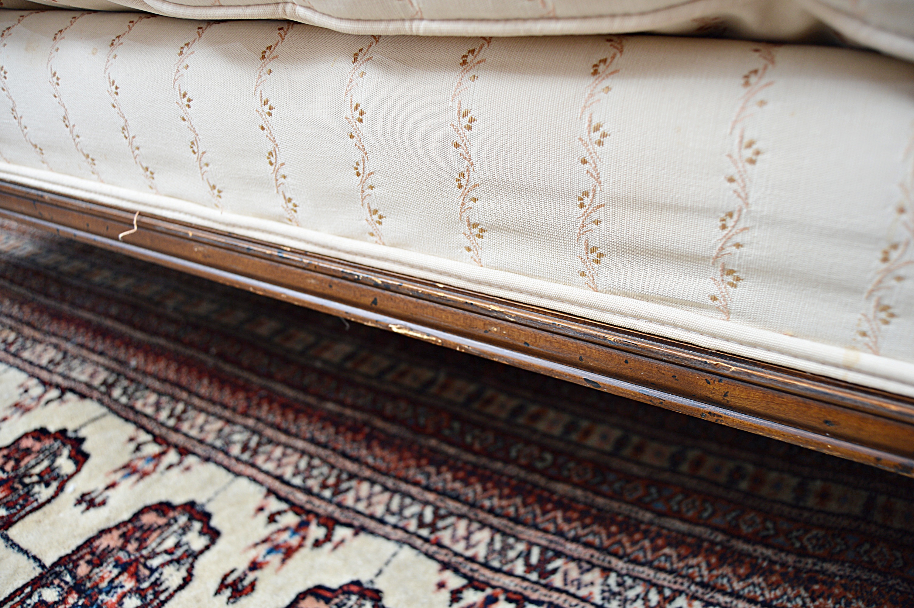 Neoclassic Style Down and Feather-Filled Sofa