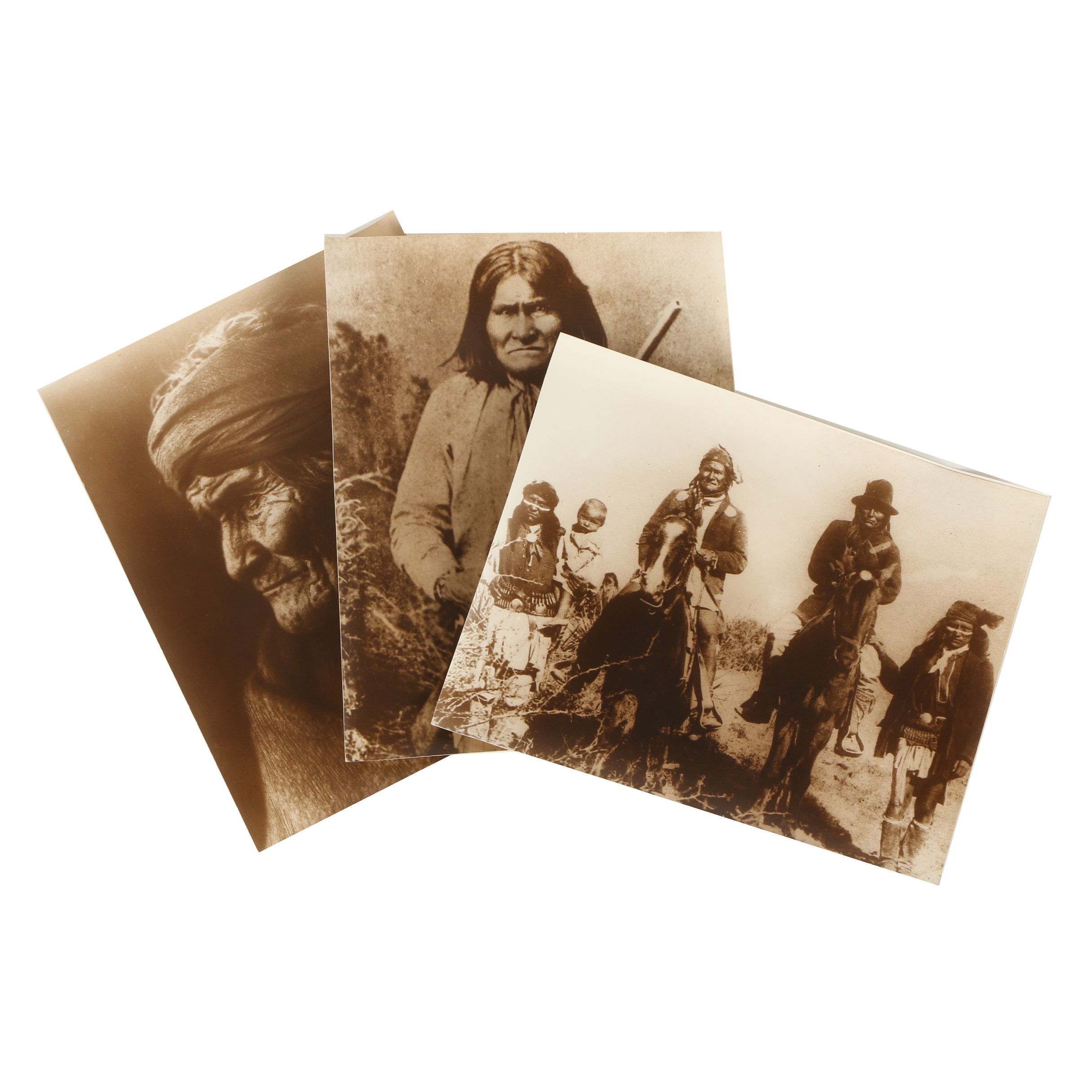 Silver Print Photographs After Halftones of Geronimo